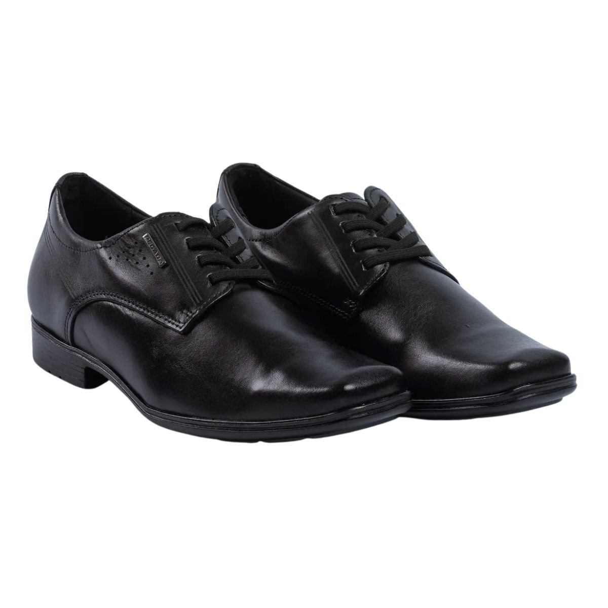 Sapato Social de Couro Masculino Pegada 122324-01 Preto Preto 2