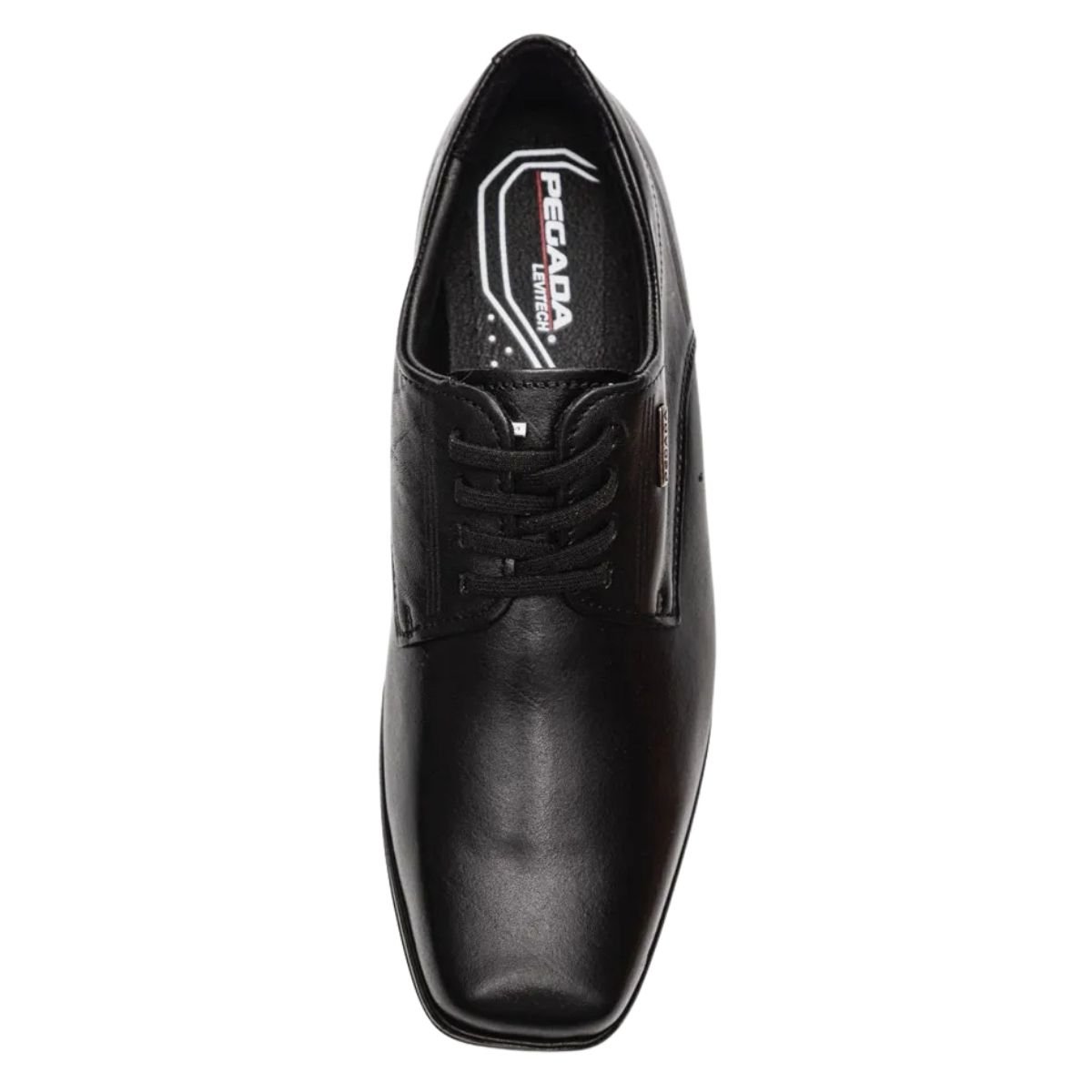 Sapato Social de Couro Masculino Pegada 122324-01 Preto Preto 4