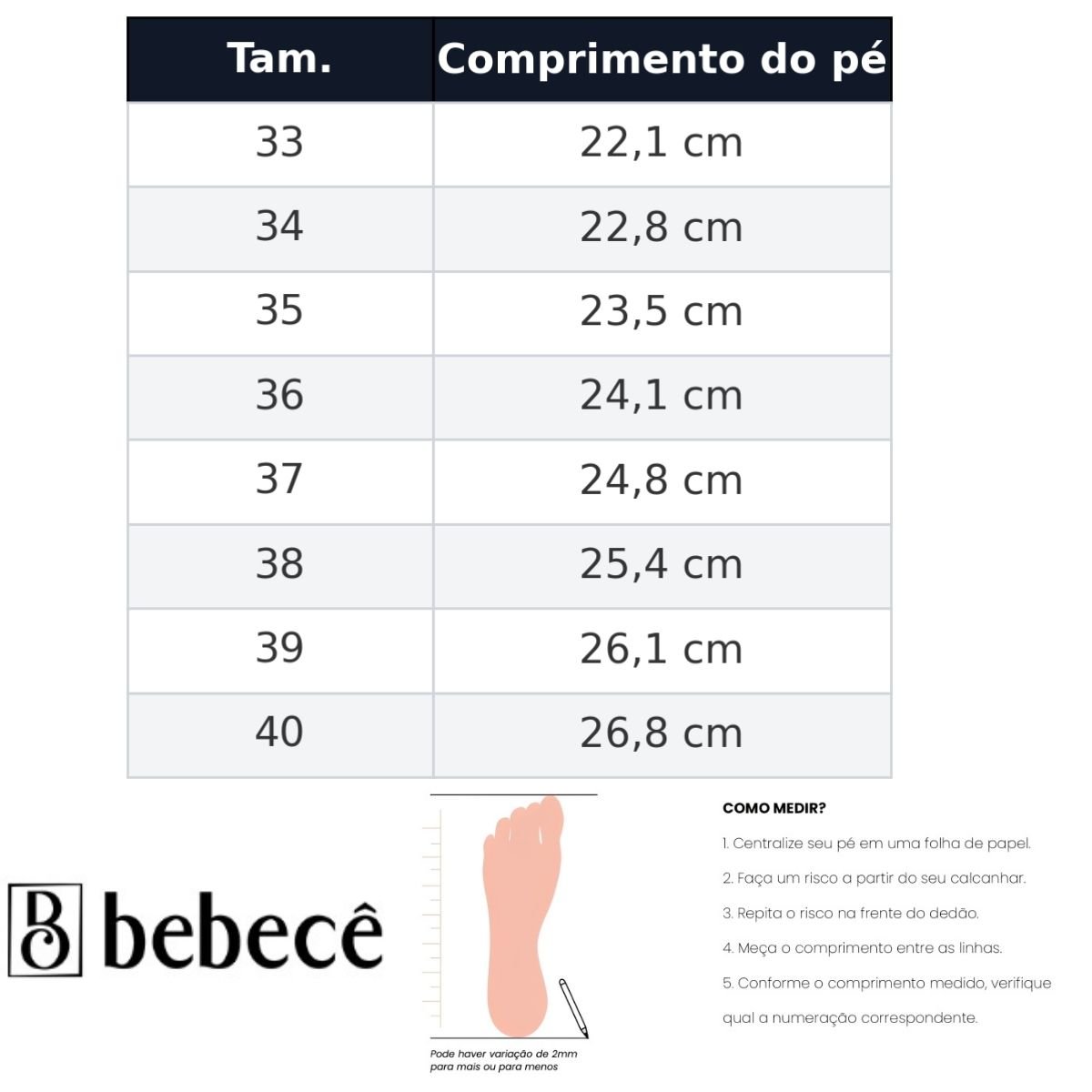 Sandália Rasteira Feminino Bebecê T1028-478 Branco Branco 7