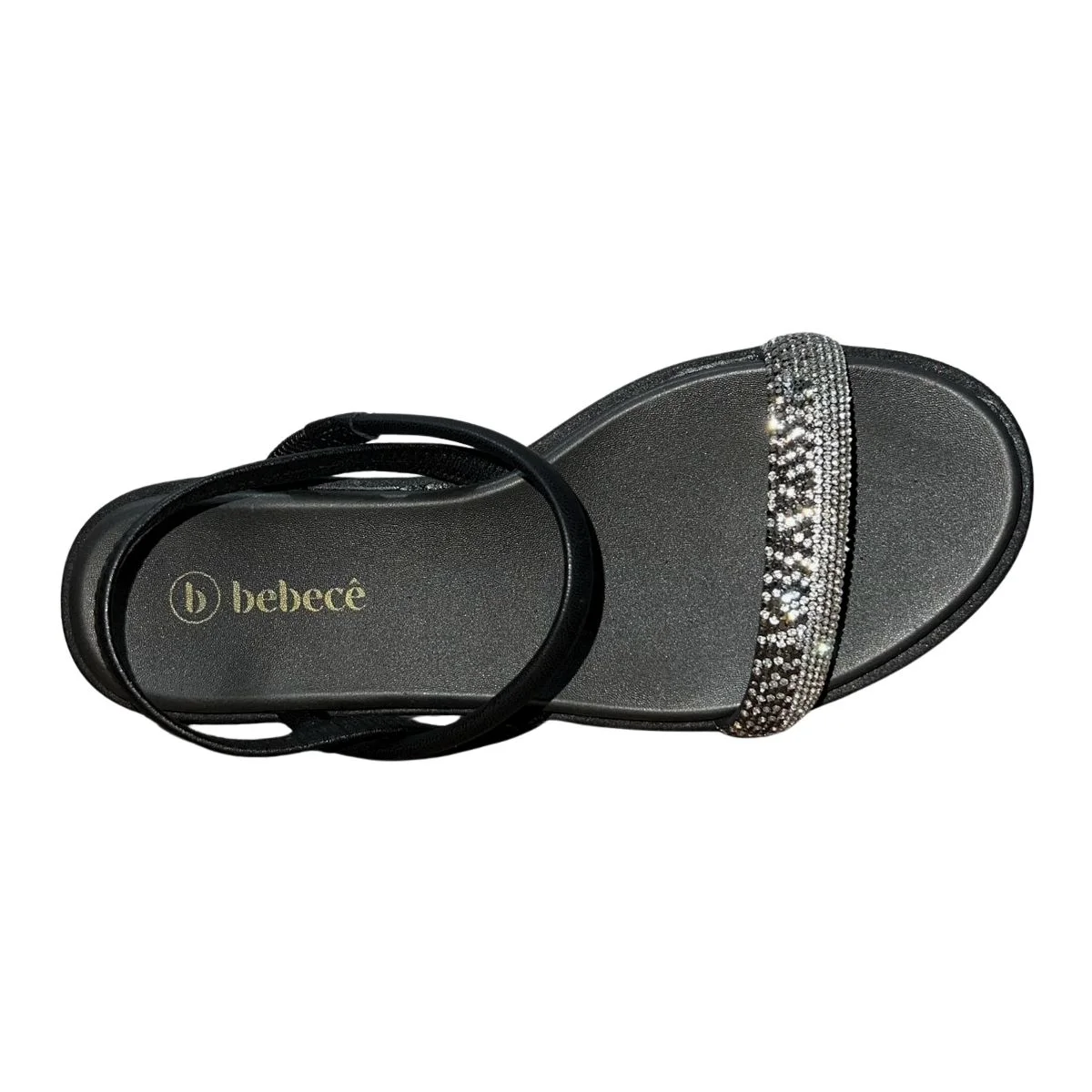 Sandália Rasteira Flatform Feminino Bebecê T2289-733 Preto Preto 4