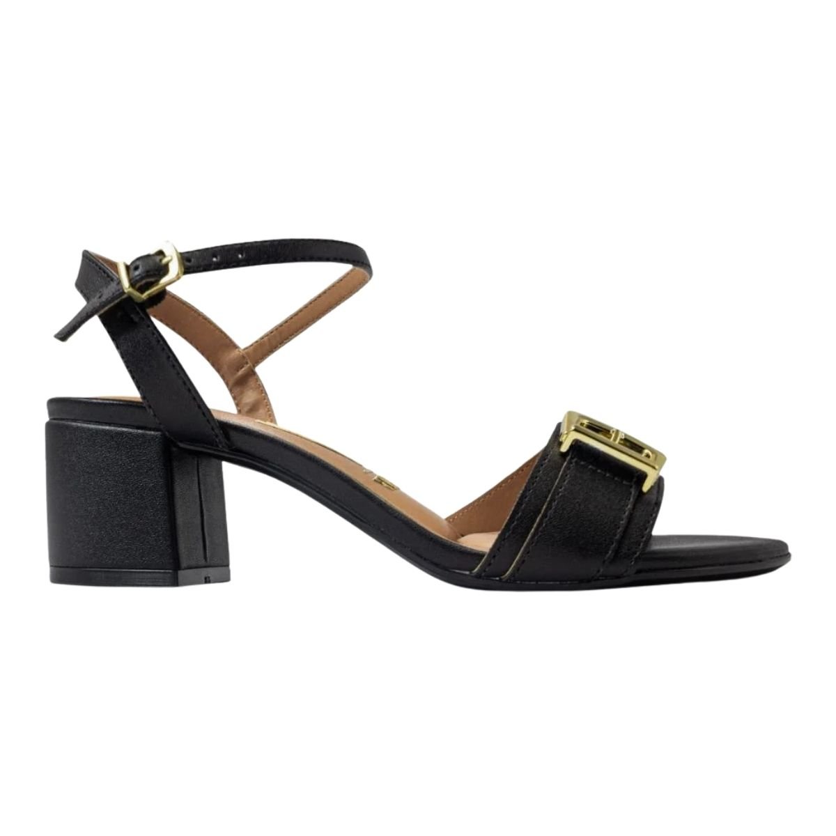 Sandália de Salto Bloco com Fivela Feminino Vizzano 6291.1184 Preto