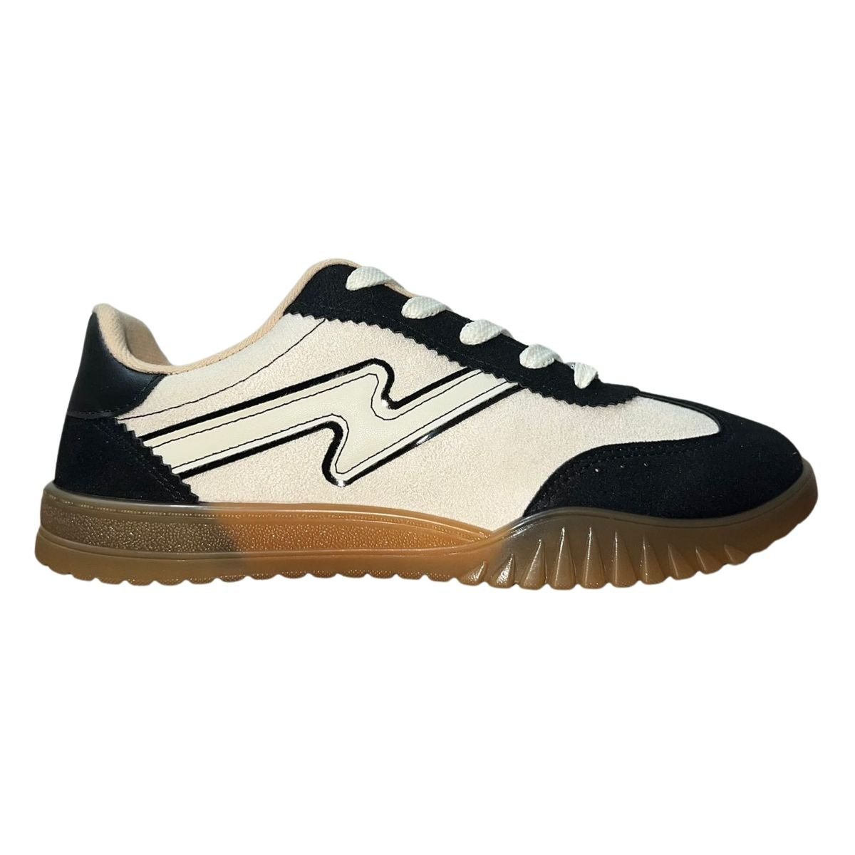 Tênis Casual de Camurça Retrô Feminino Moleca 5817.102 Bege