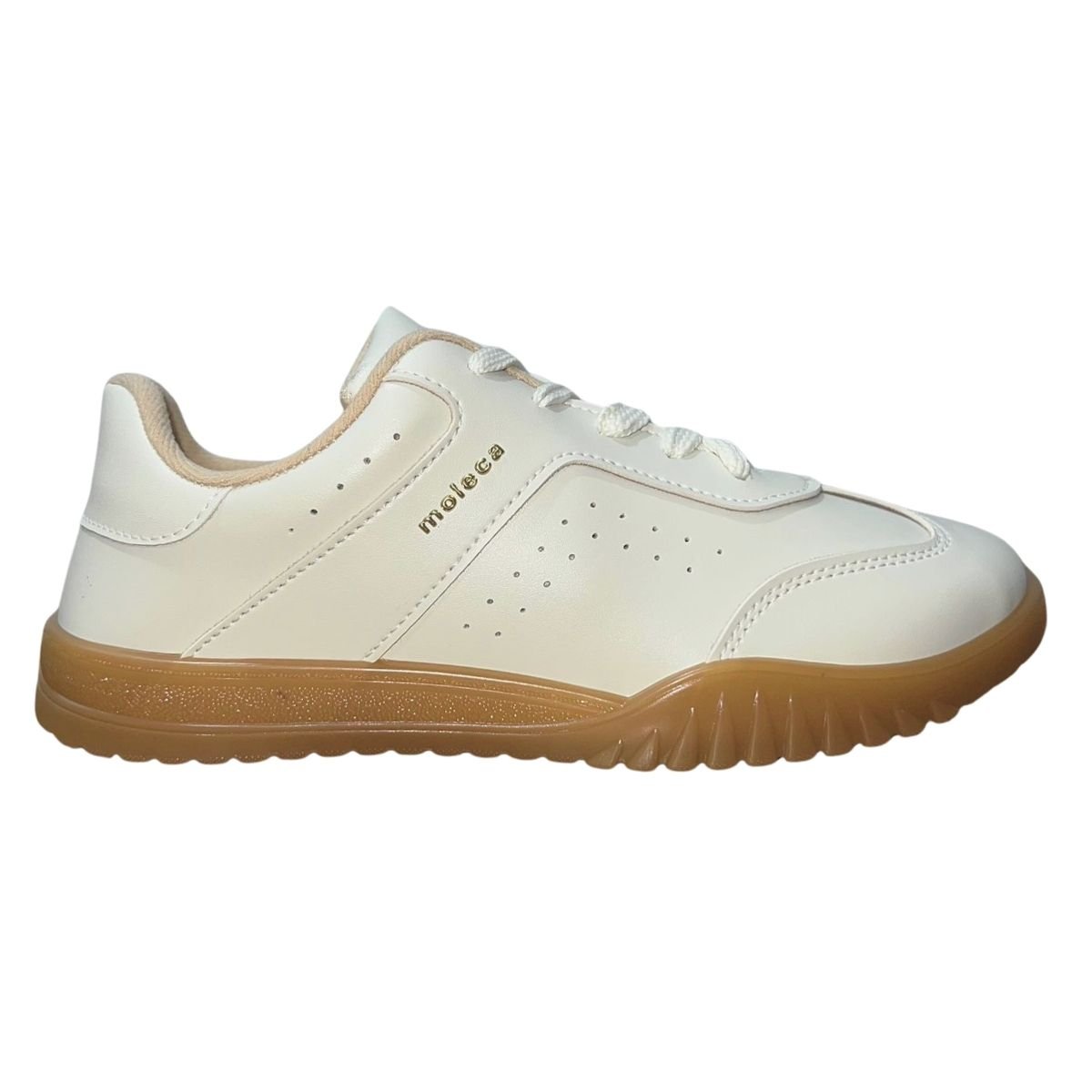 Tênis Casual Feminino Moleca 5817.101 Creme Creme 1