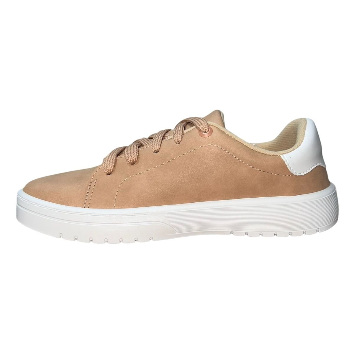 Tênis Casual Feminino Moleca 5791.100 Nude Nude 5