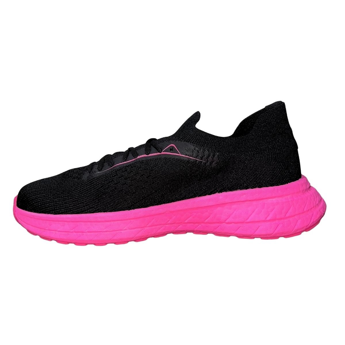 Tênis Esportivo de Malha Feminino Actvitta 4841.402 Preto Preto/Rosa/Verde 5