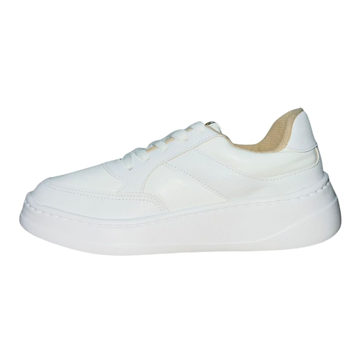 Tênis Casual Feminino Modare 7402.102 Branco Branco 5