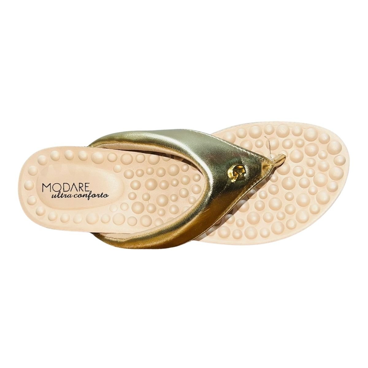 Tamanco Rasteiro Flatform Feminino Modare 7151.127 Dourado Dourado 4