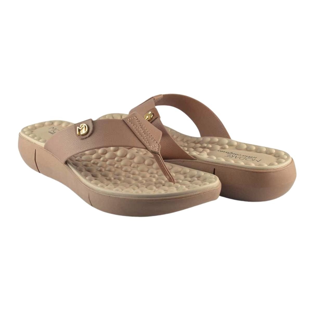 Tamanco Rasteiro Feminino Modare 7142.106 Nude Nude 2