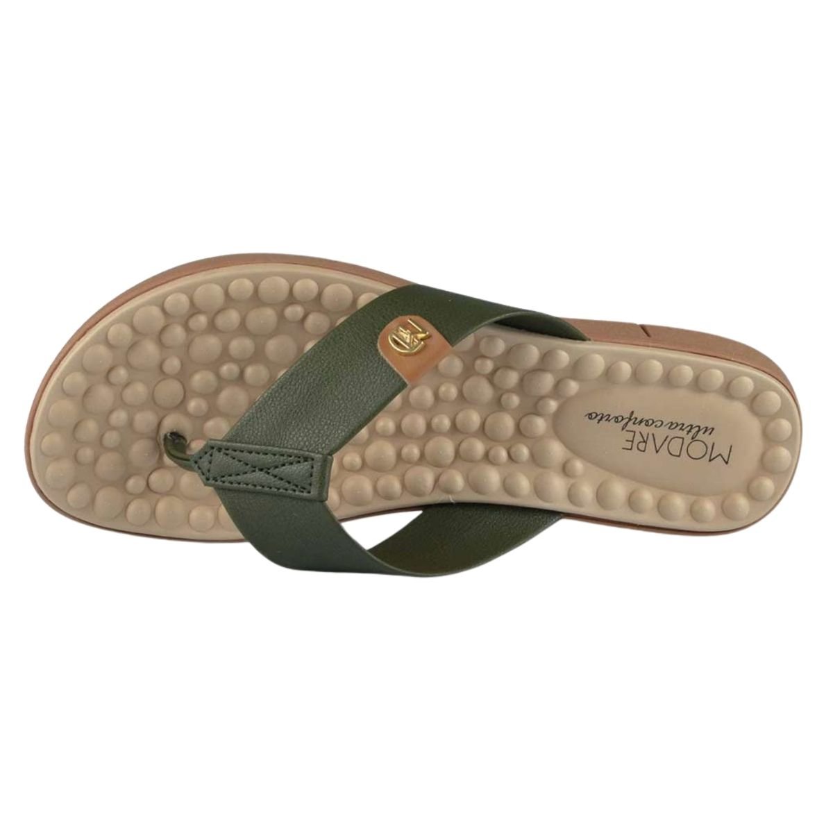 Tamanco Rasteiro Feminino Modare 7142.106 Verde Verde 4