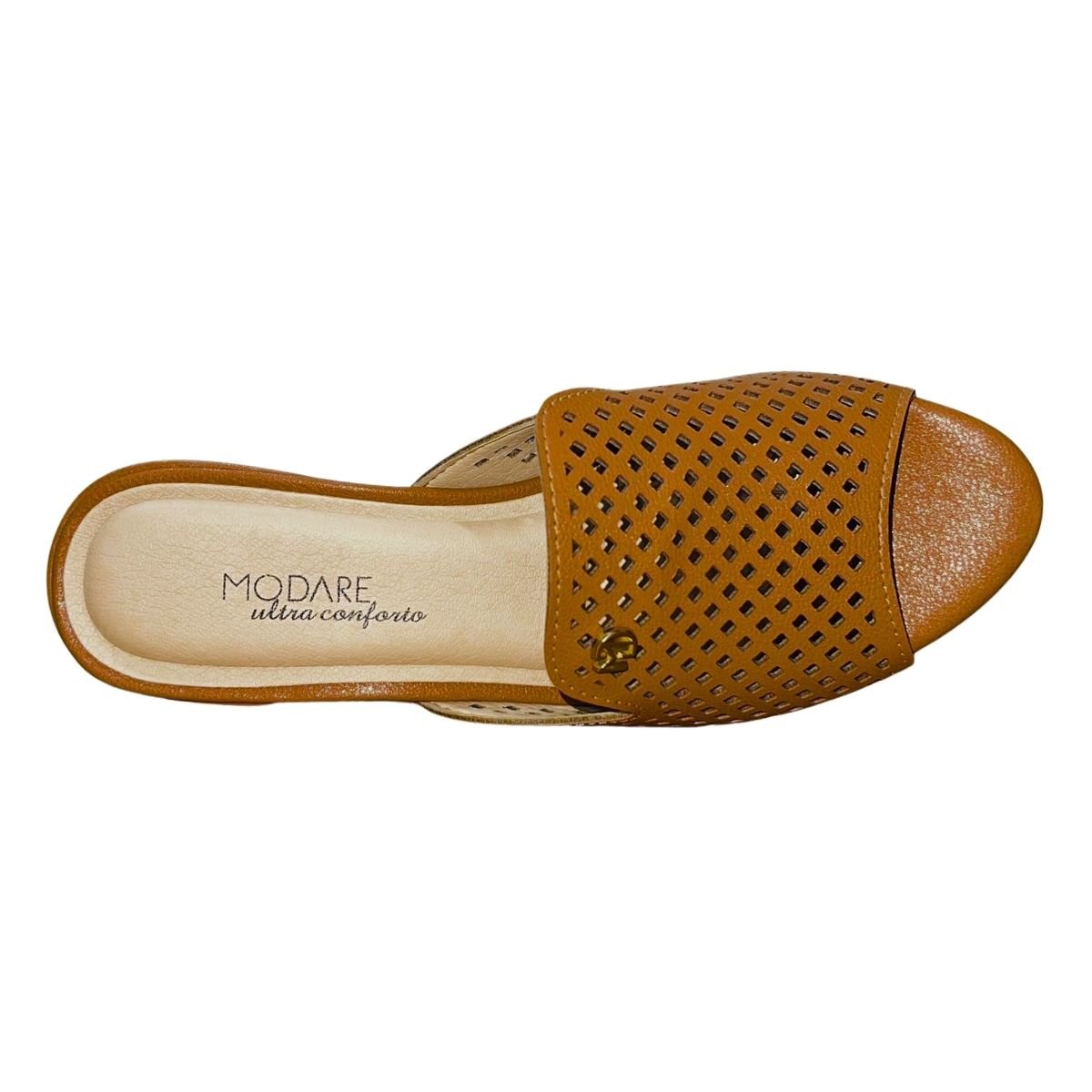 Tamanco de Salto Bloco Feminino Modare 7109.475 Marrom Marrom 4