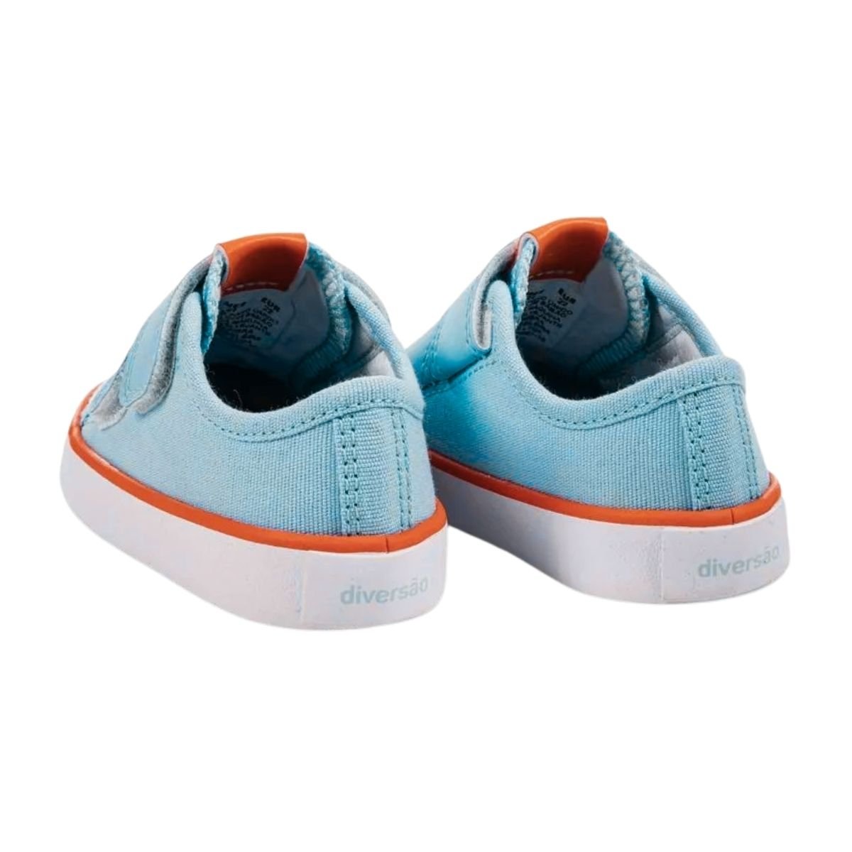 Tênis Casual com Tira Colante Infantil Menino Diversão DI2375 Baby Ale Azul Claro Azul 3