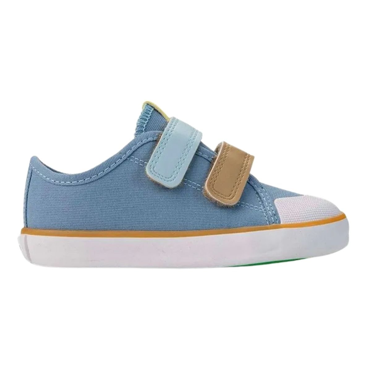 Tênis Casual com Tira Colante Infantil Menino Diversão DI2375 Baby Ale Azul Jeans