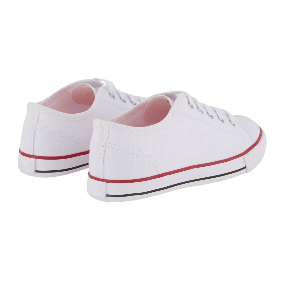 Tênis Casual Infantil Menino Diversão DI0002 Canvas Low Branco Branco 3