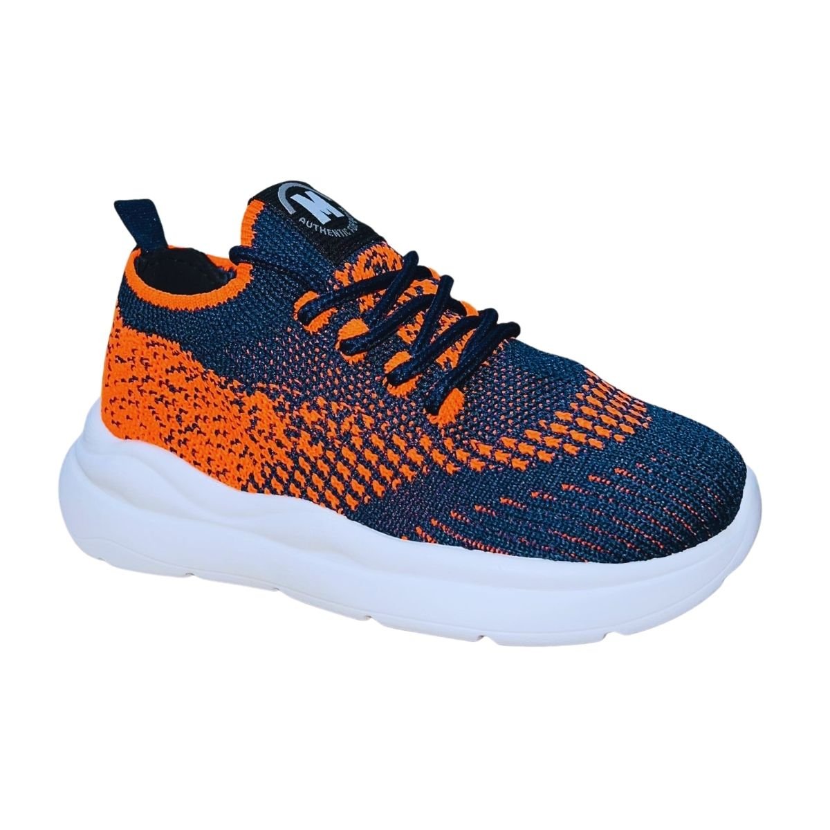 Tênis Casual Chunky Infantil Menino Molekinho 2641.104 Marinho Azul/Laranja 3