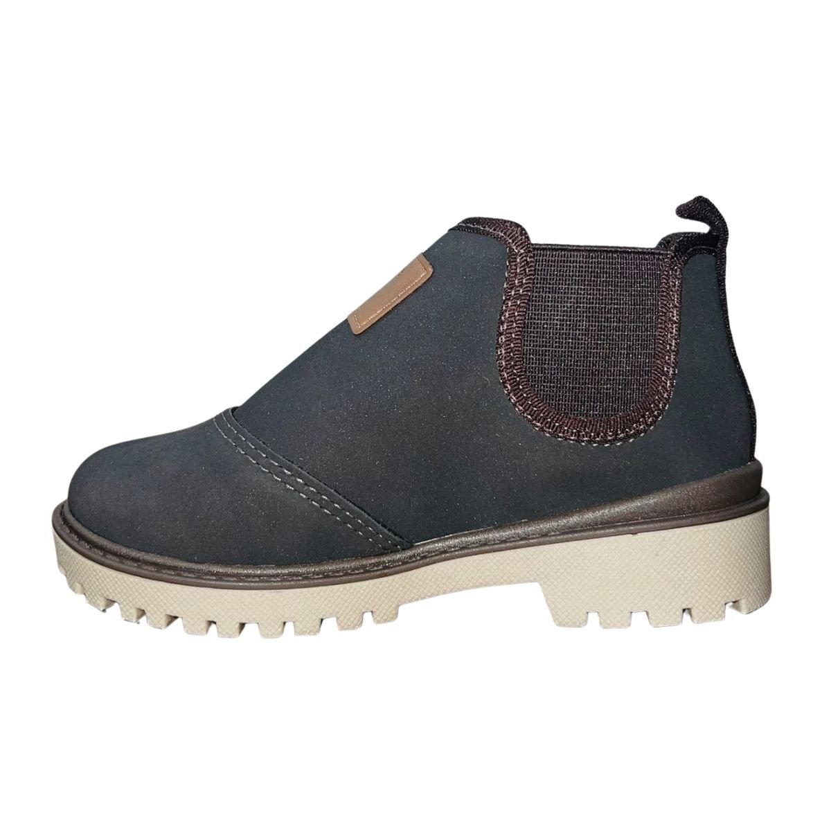 Bota Ankle Boots Cano Curto Infantil Menino Molekinho 2144.218 Marrom Marrom 5