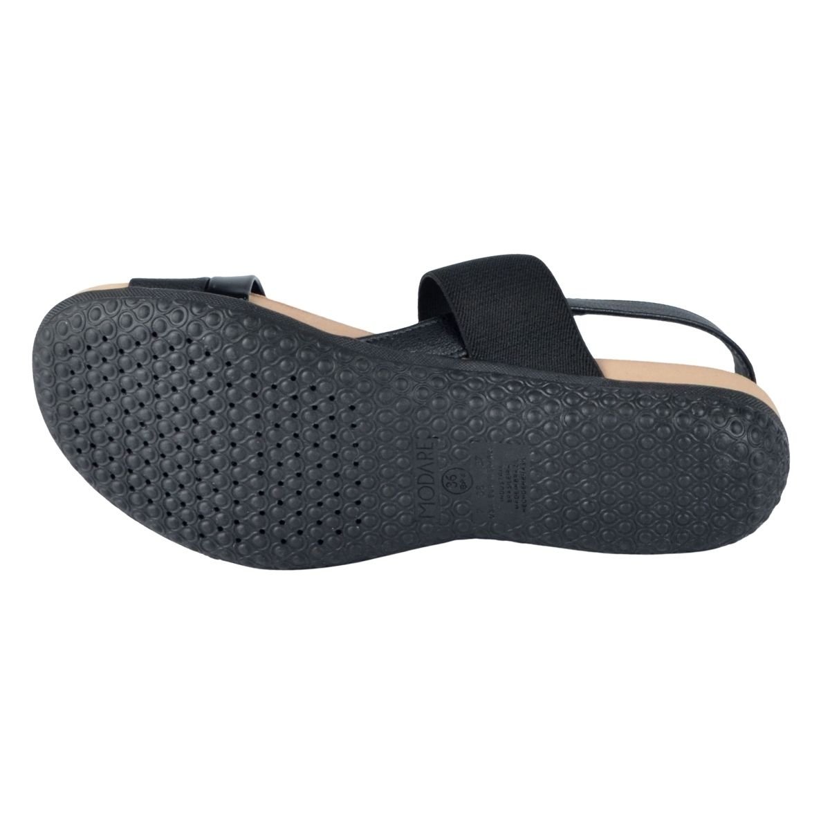 Sandália Rasteira Feminino Modare 7125.233 Preto Preto 6