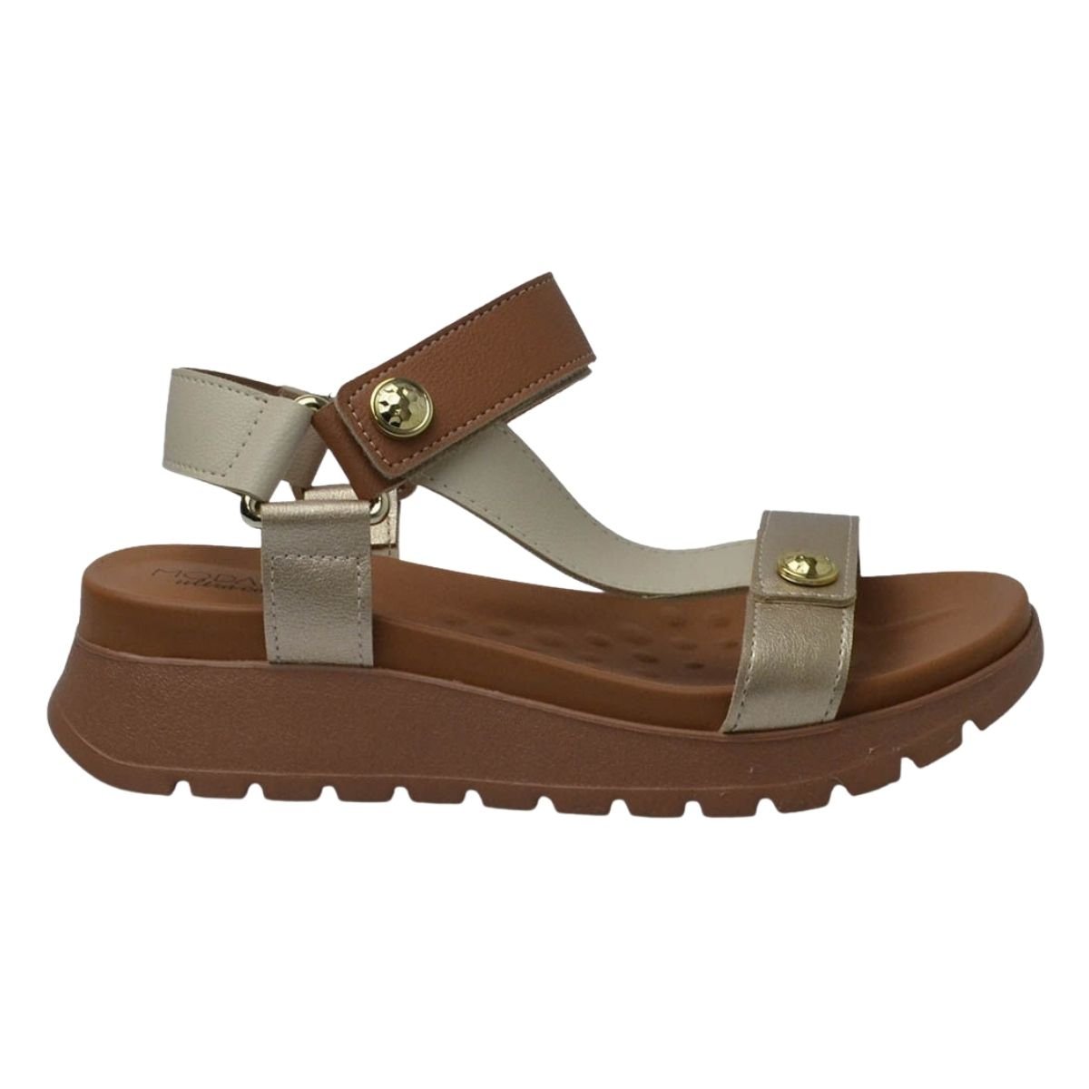 Sandália Plataforma Tratorada Feminino Modare 7198.101 Marrom