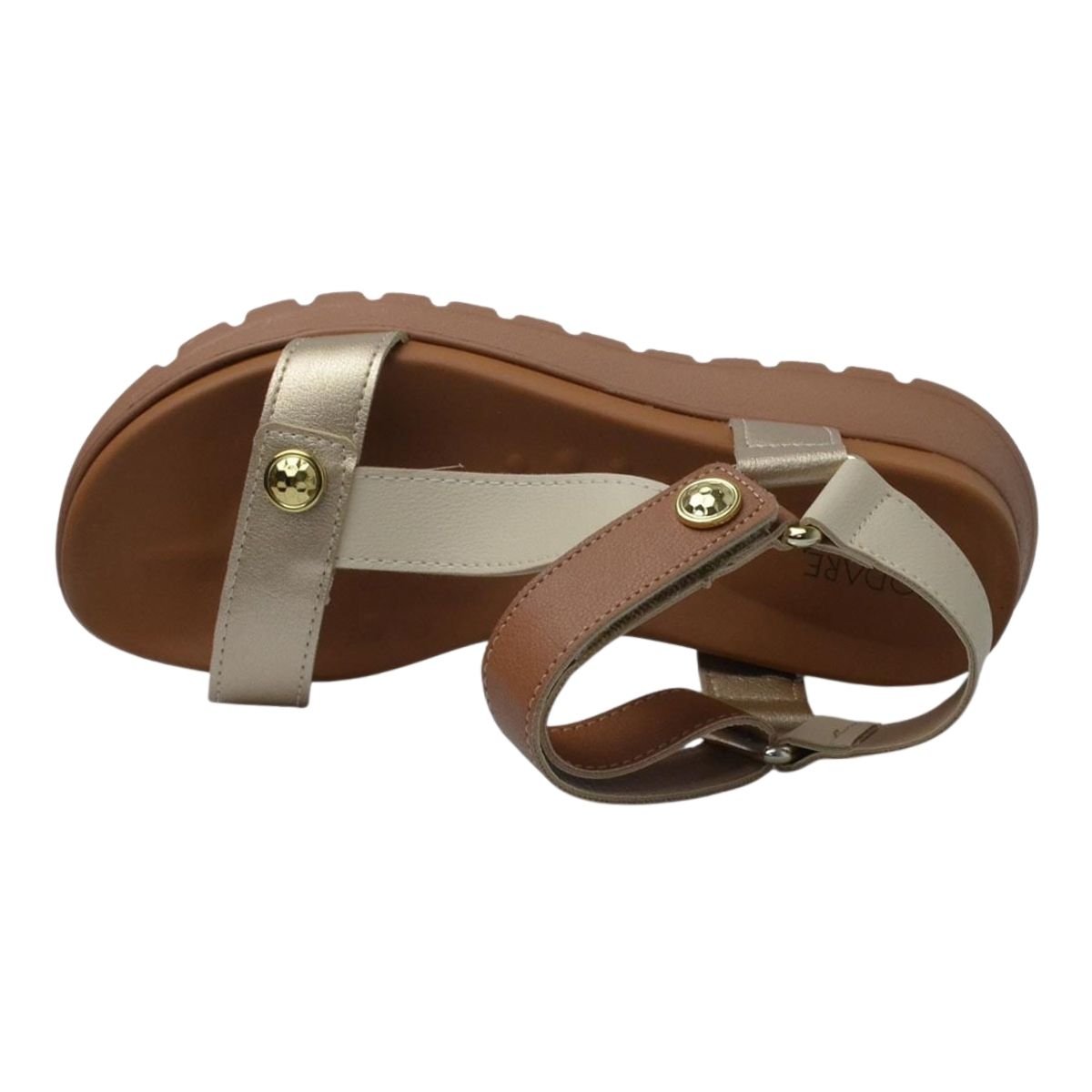 Sandália Plataforma Tratorada Feminino Modare 7198.101 Marrom Marrom 4