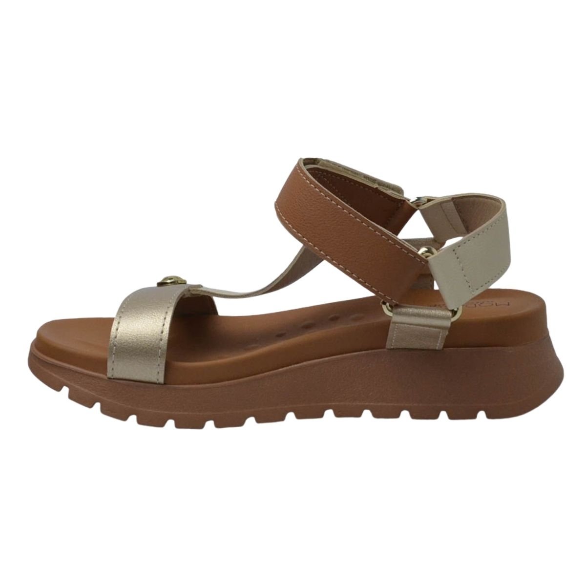 Sandália Plataforma Tratorada Feminino Modare 7198.101 Marrom Marrom 5