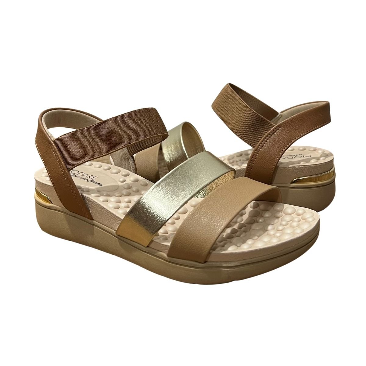 Sandália Plataforma Feminino Modare 7151.119 Marrom Marrom 2