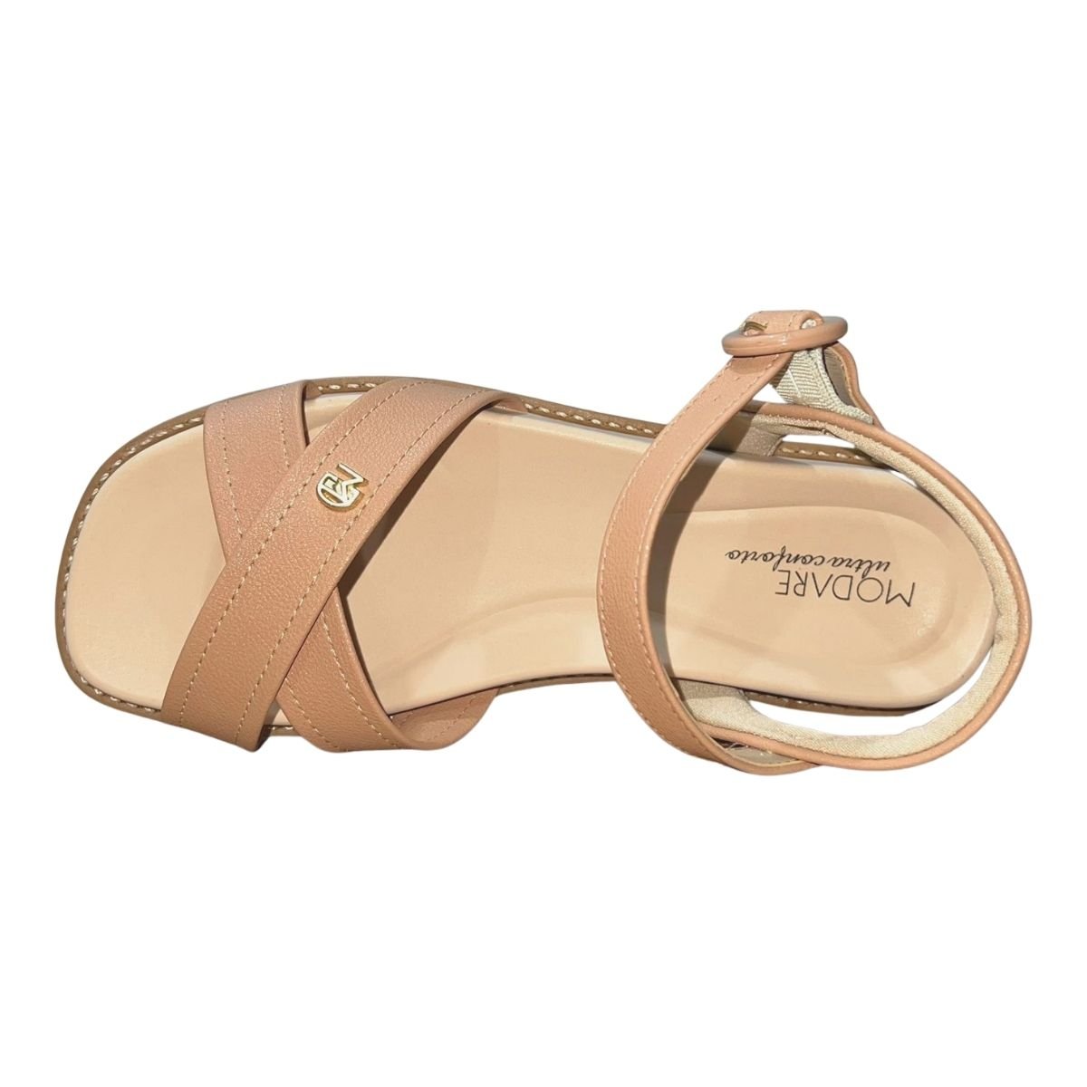 Sandália Rasteira Feminino Modare 7205.102 Nude Nude 4