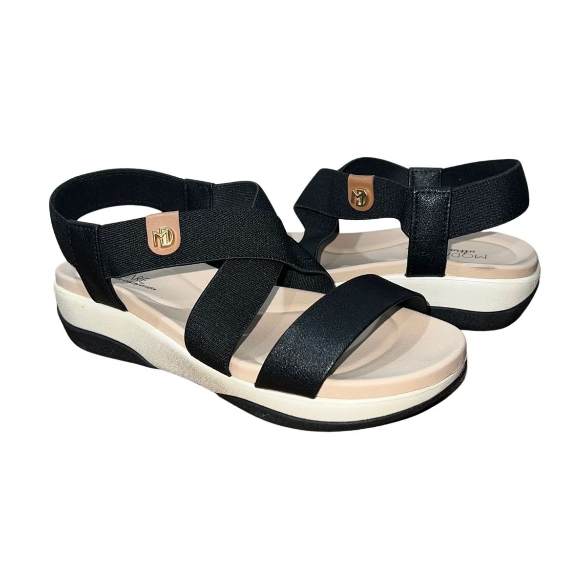 Sandália Plataforma Feminino Modare 7209.103 Preto Preto 2