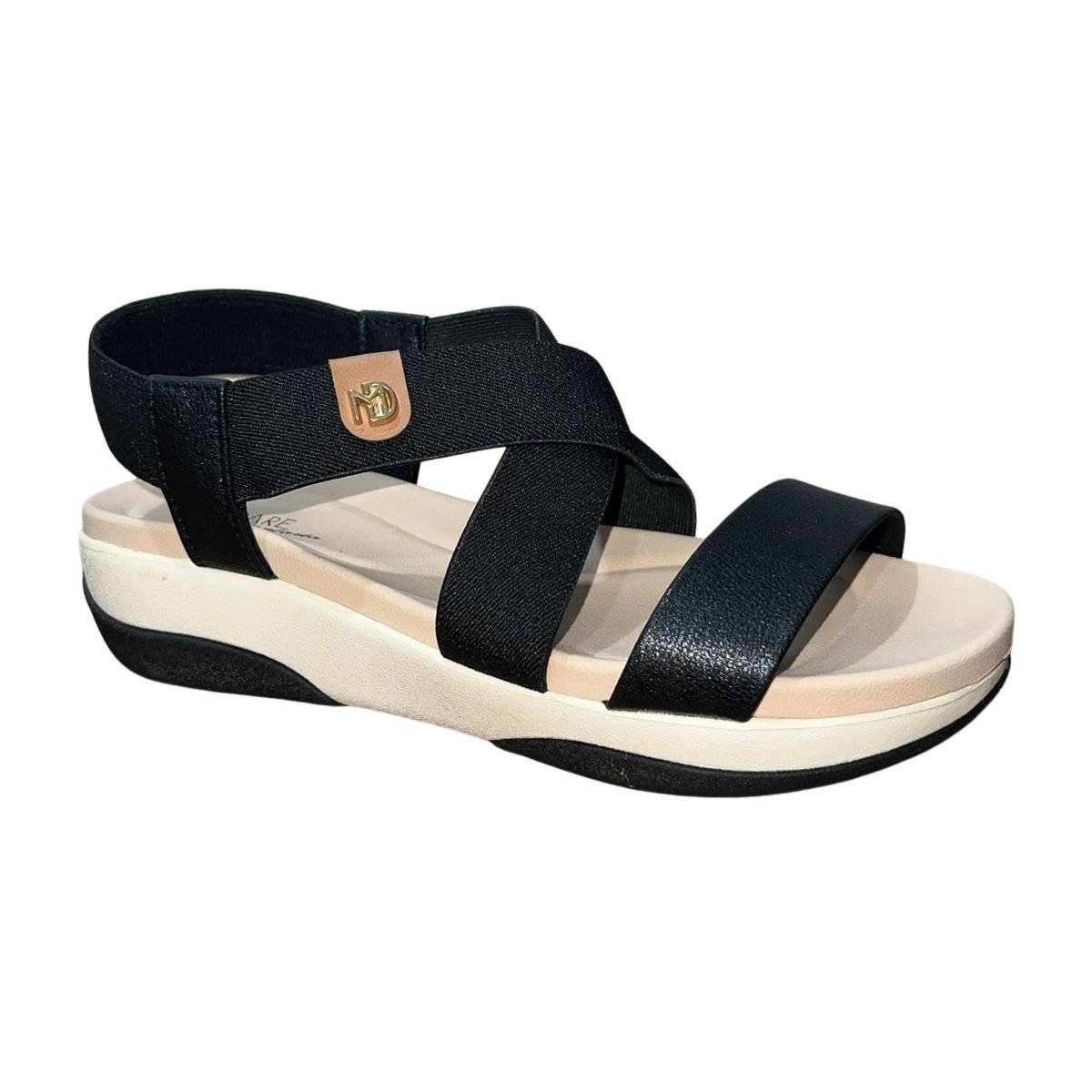 Sandália Plataforma Feminino Modare 7209.103 Preto Preto 3