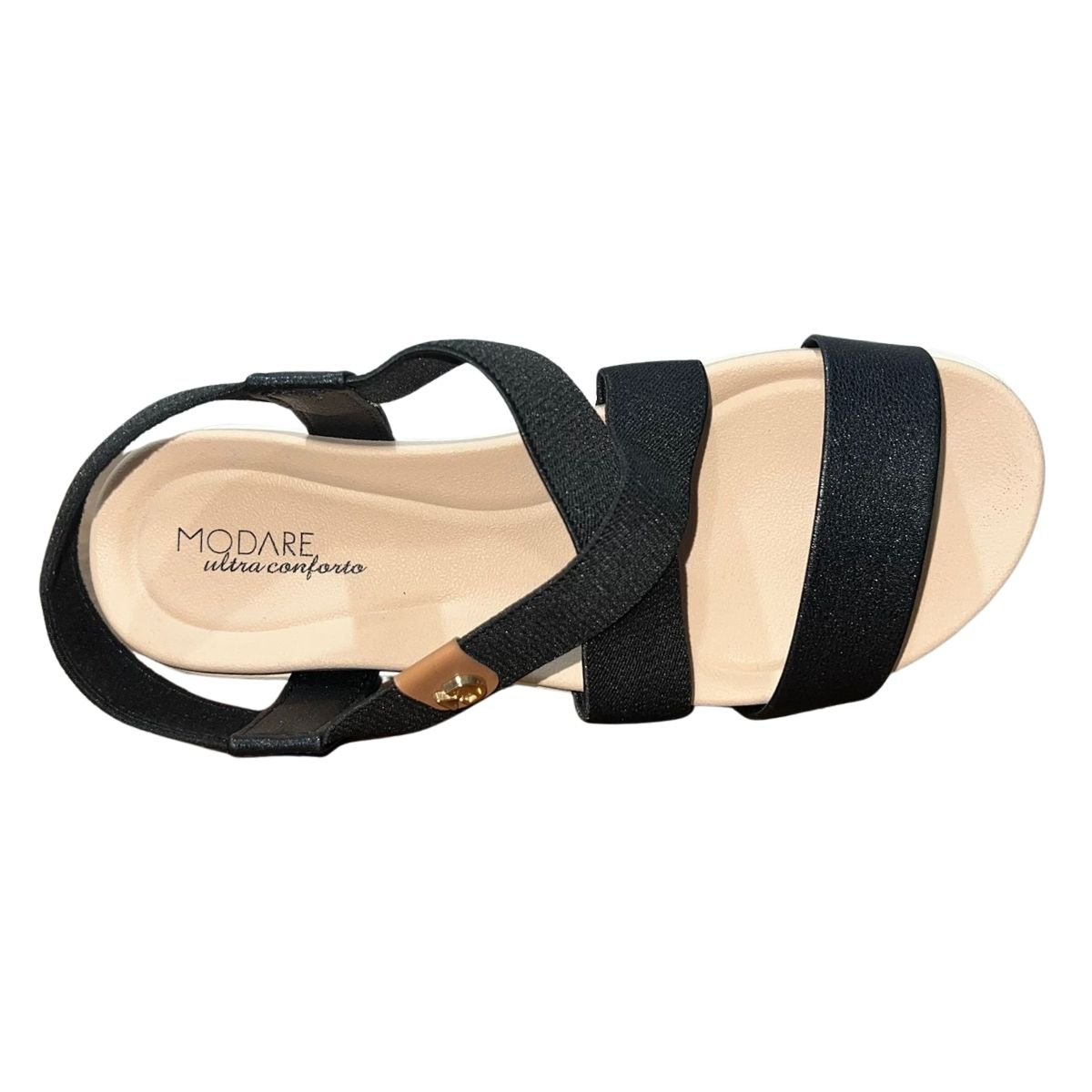 Sandália Plataforma Feminino Modare 7209.103 Preto Preto 4