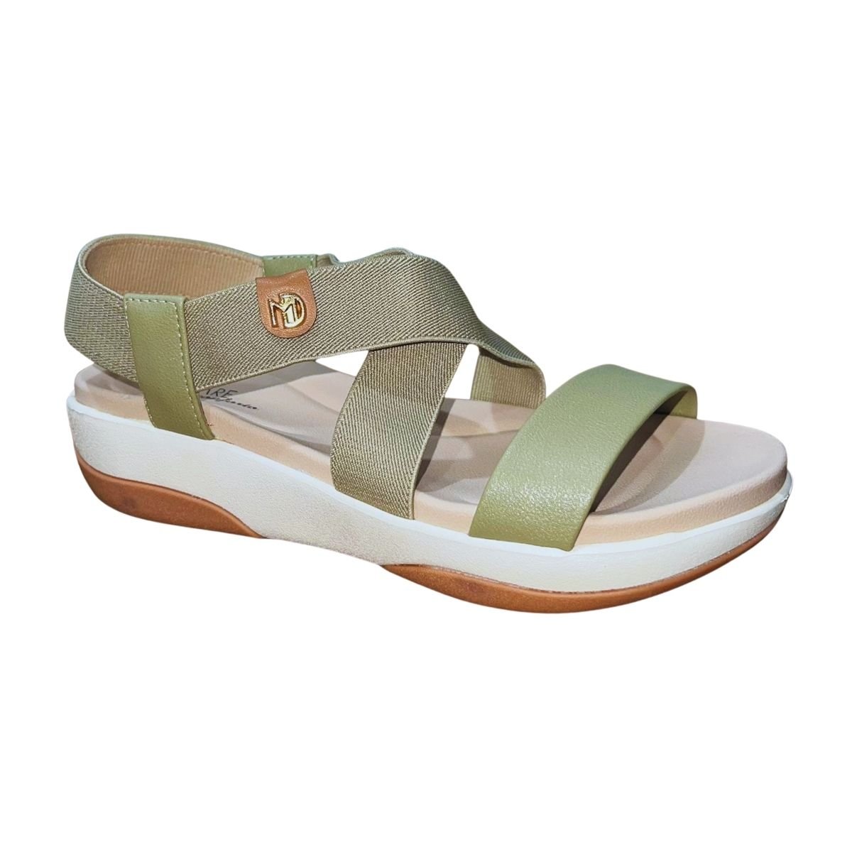 Sandália Plataforma Feminino Modare 7209.103 Verde Verde 3