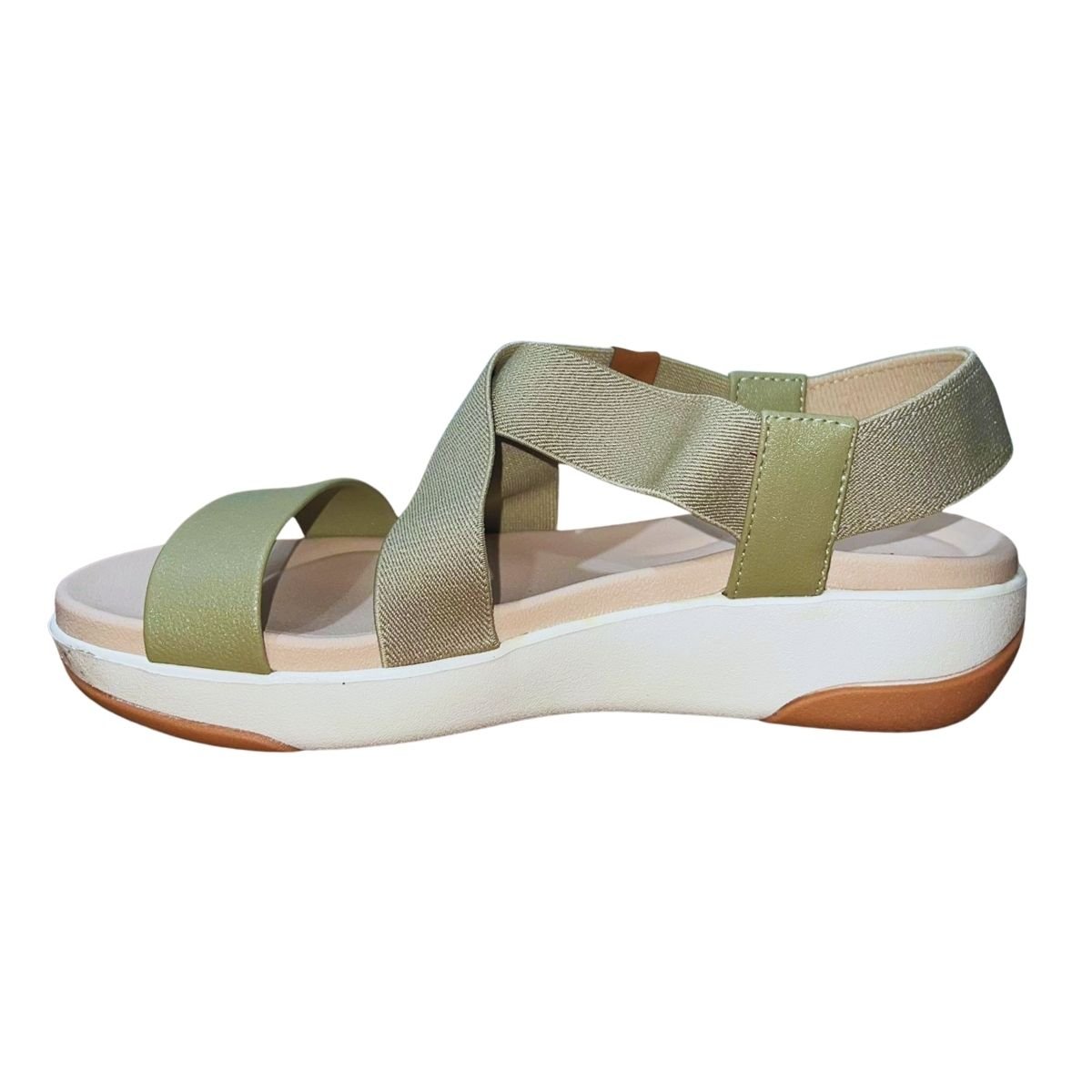 Sandália Plataforma Feminino Modare 7209.103 Verde Verde 5