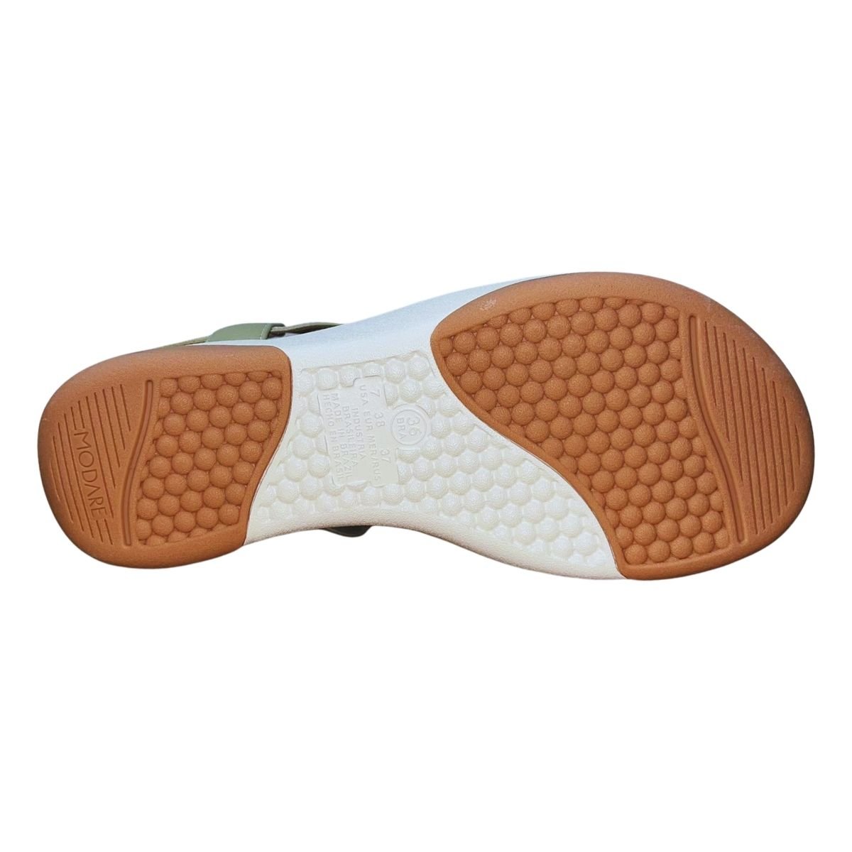 Sandália Plataforma Feminino Modare 7209.103 Verde Verde 6