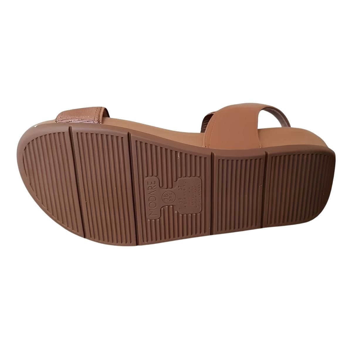 Sandália Anabela Feminino Modare 7207.105 Marrom Marrom 5