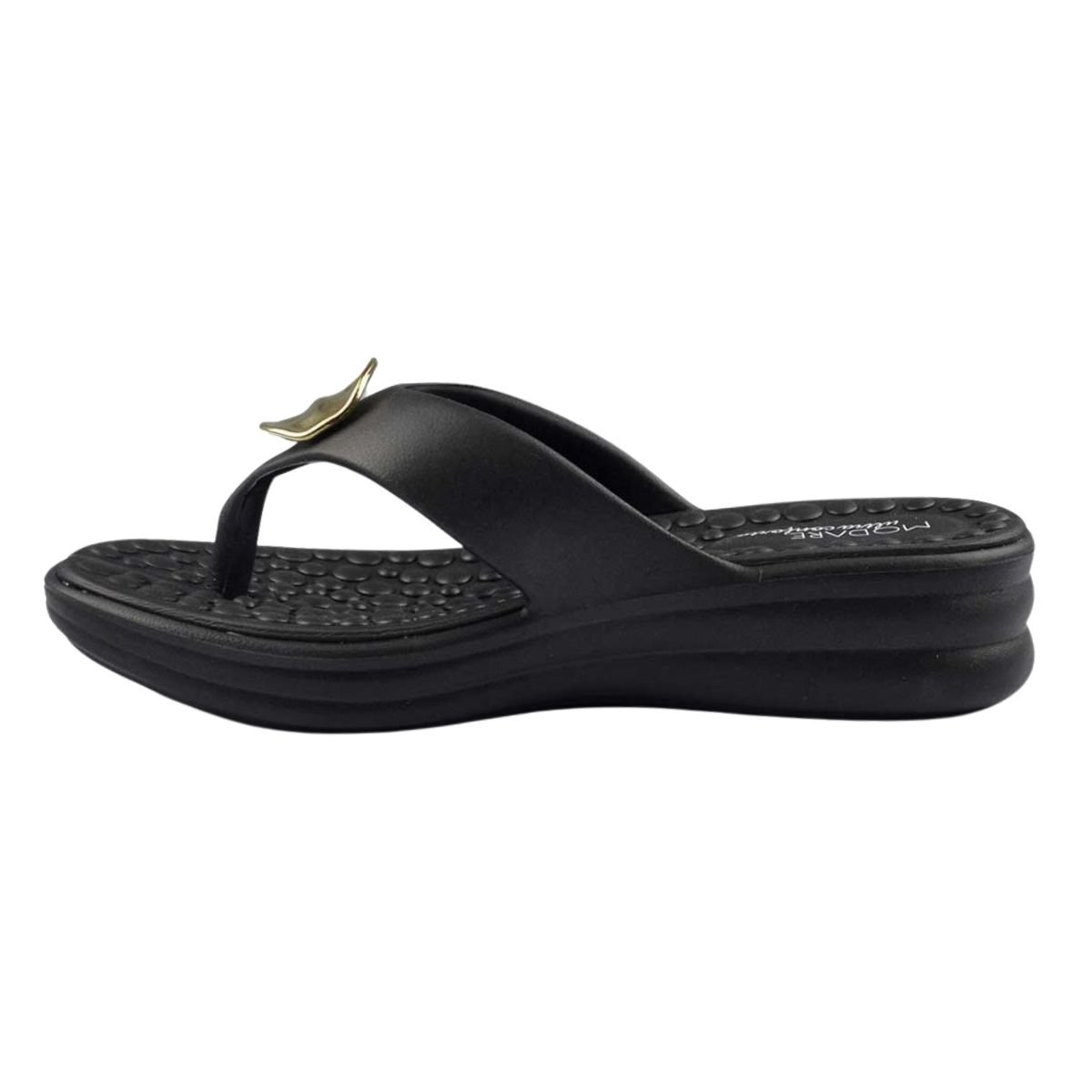 Chinelo Nuvem Plataforma Feminino Modare 7213.101 Preto Preto 5