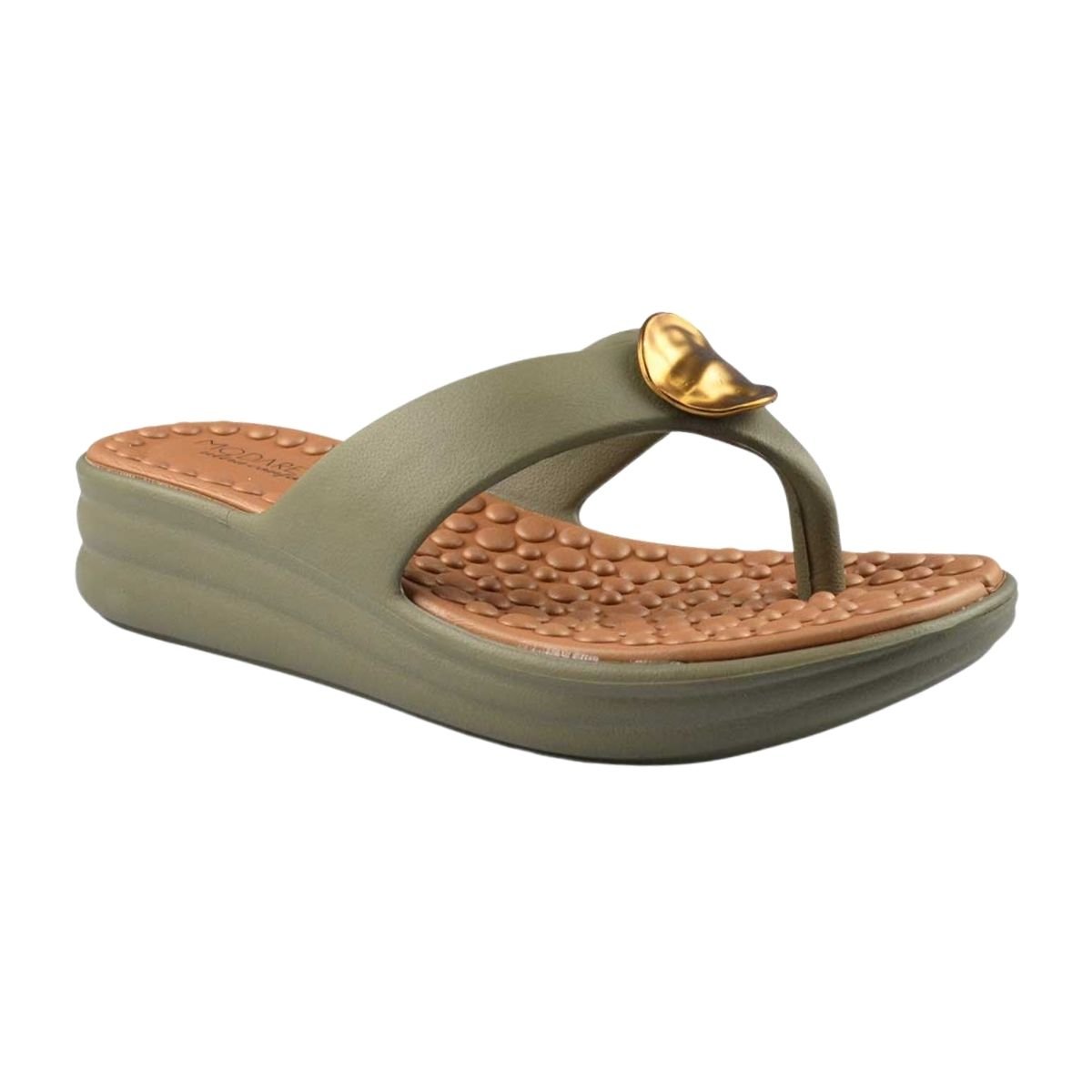 Chinelo Nuvem Plataforma Feminino Modare 7213.101 Verde Verde 3