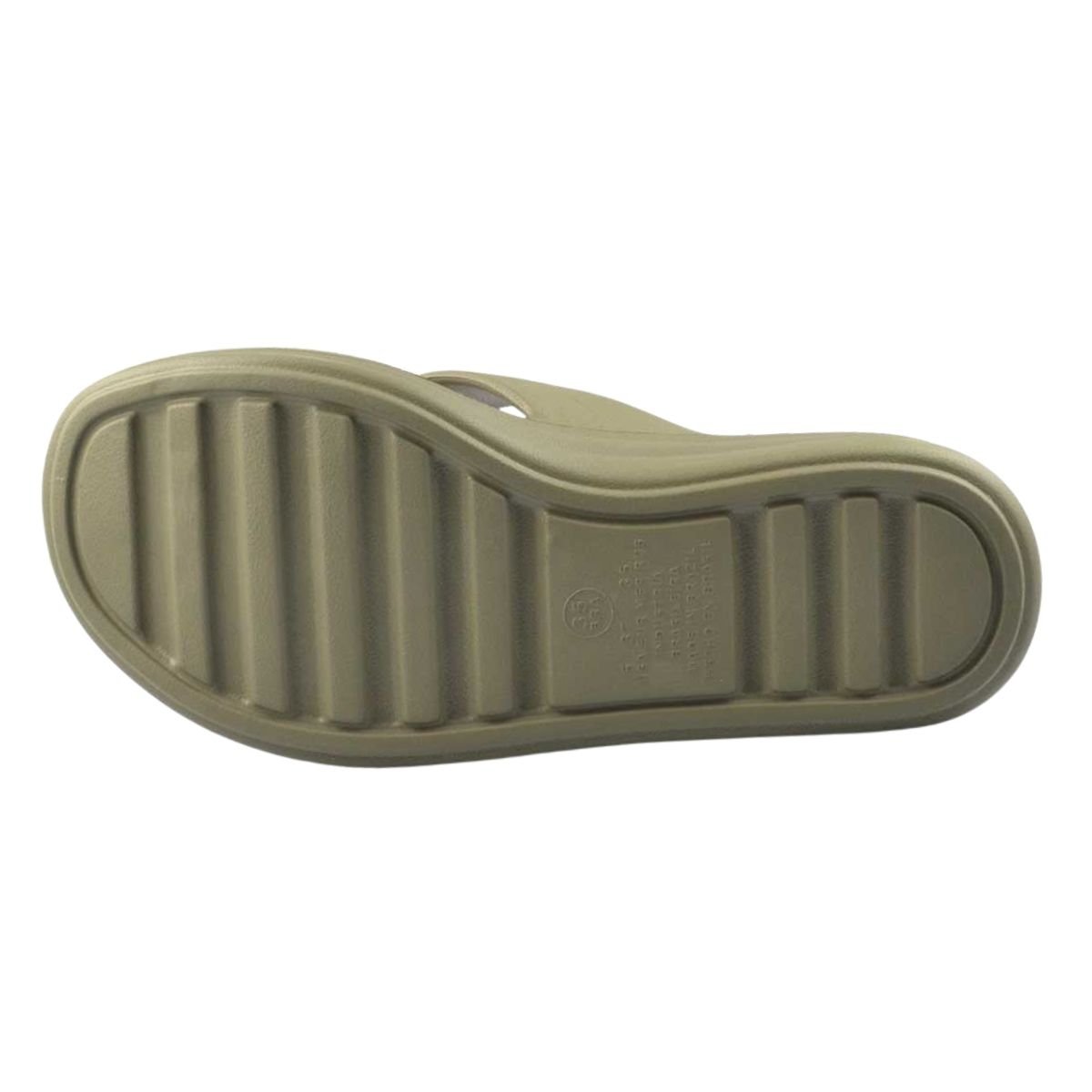 Chinelo Nuvem Plataforma Feminino Modare 7213.101 Verde Verde 6