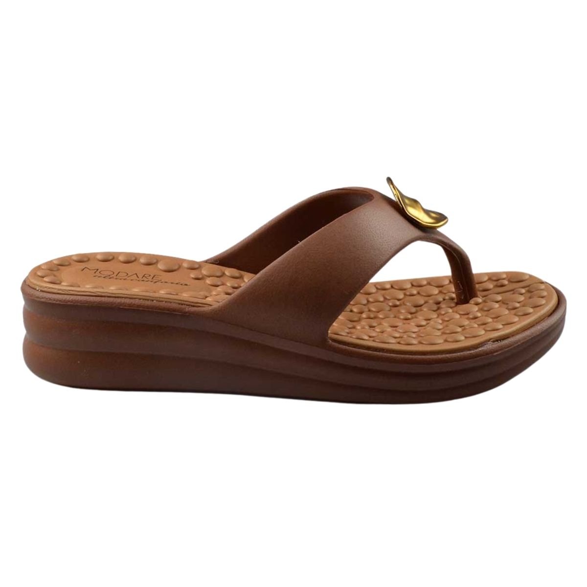 Chinelo Nuvem Plataforma Feminino Modare 7213.101 Marrom