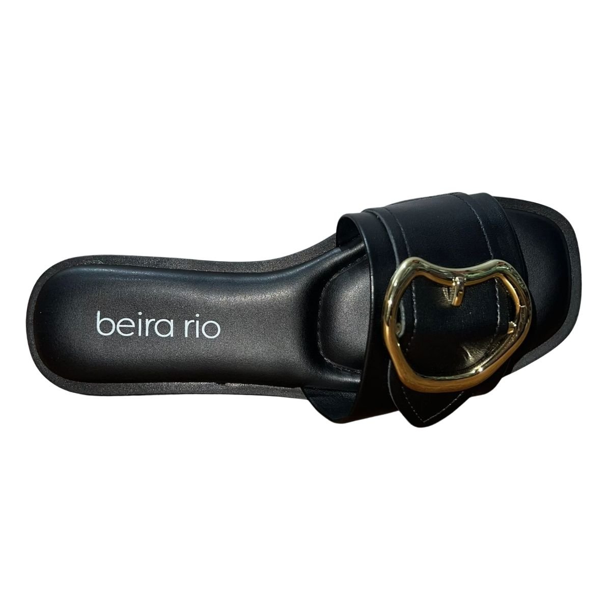Sandália Rasteira Slide Feminino Beira Rio 8550.100 Preto Preto 3