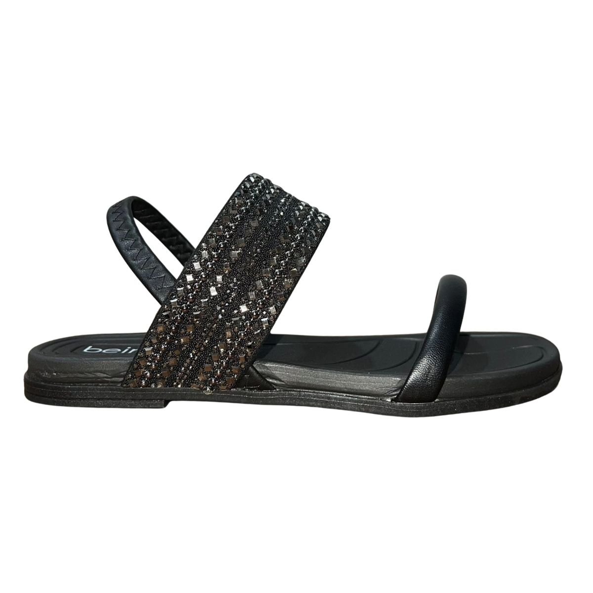 Sandália Rasteira Slide Feminino Beira Rio 8507.116 Preto