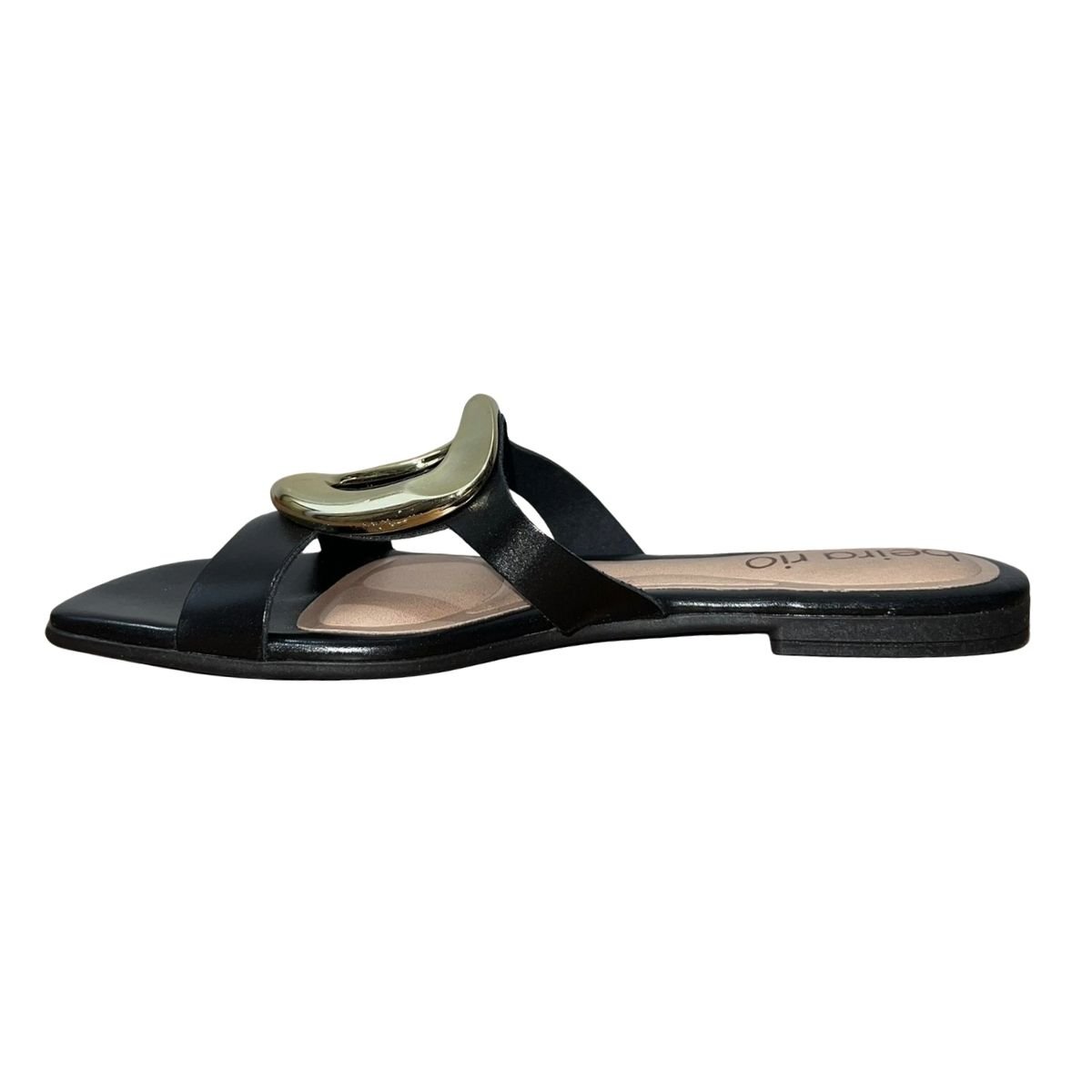 Sandália Rasteira Slide Feminino Beira Rio 8560.101 Preto Preto 4