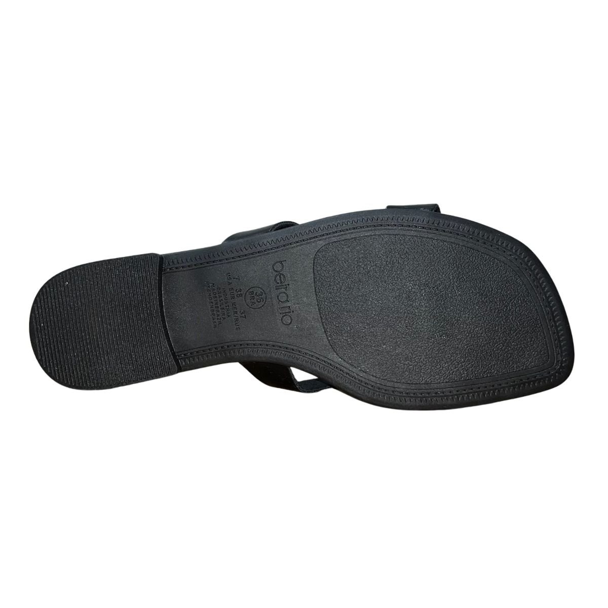 Sandália Rasteira Slide Feminino Beira Rio 8560.101 Preto Preto 5