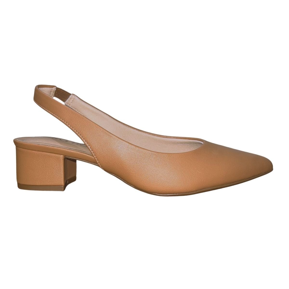 Scarpin Slingback de Salto Bloco Feminino Beira Rio 4182.220 Marrom