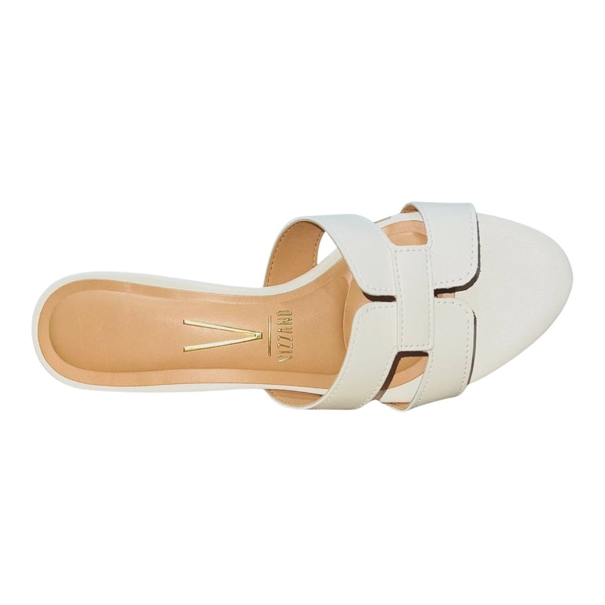 Tamanco de Salto Bloco Feminino Vizzano 6291.1180 Branco Branco 3
