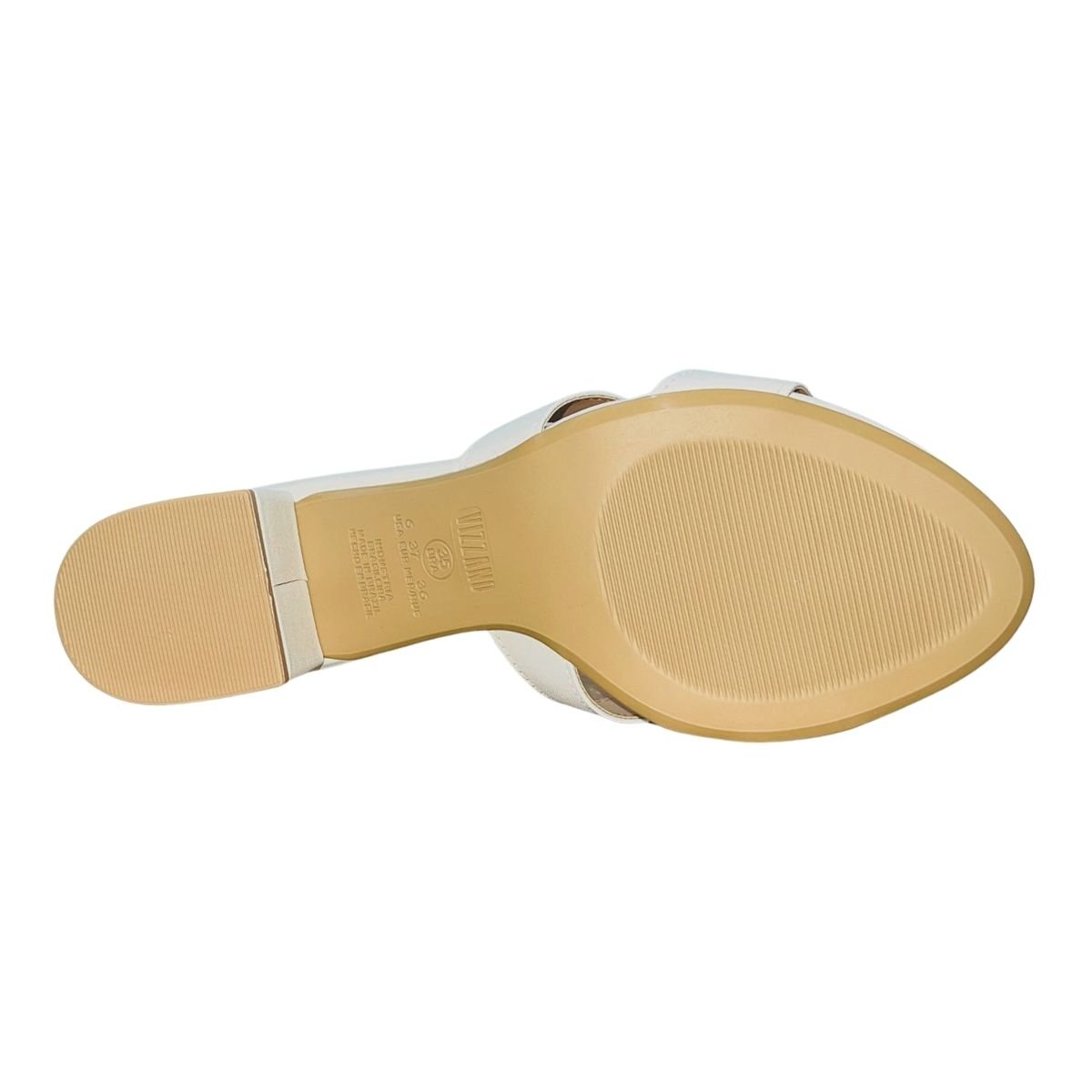 Tamanco de Salto Bloco Feminino Vizzano 6291.1180 Branco Branco 5