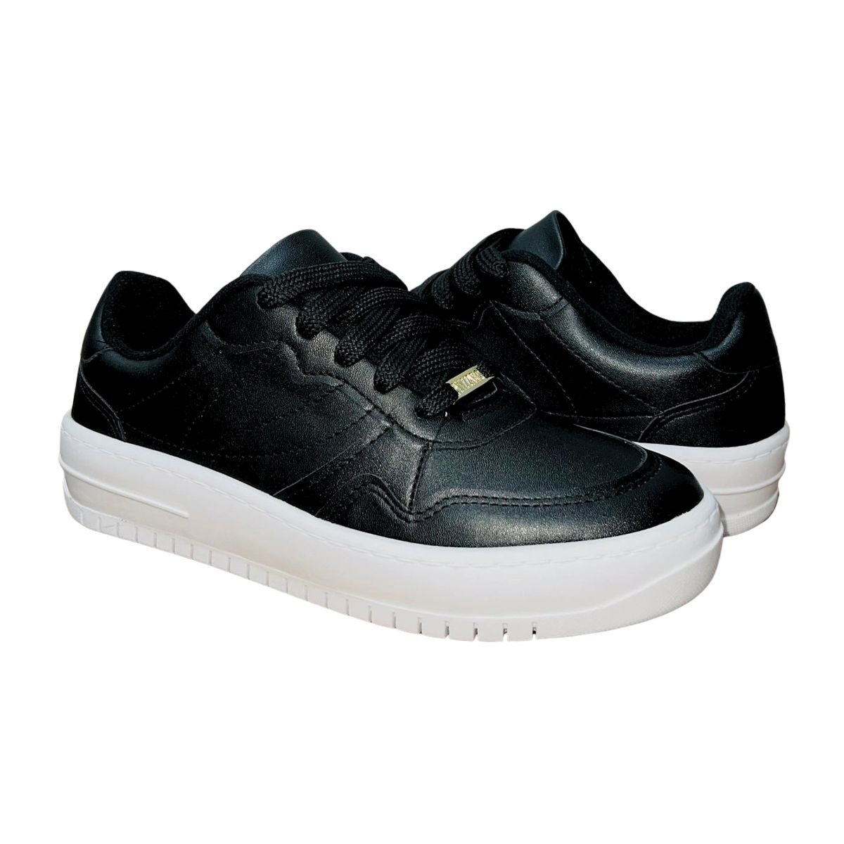 Tênis Casual Flatform Feminino Vizzano 1389.101 Preto Preto 2