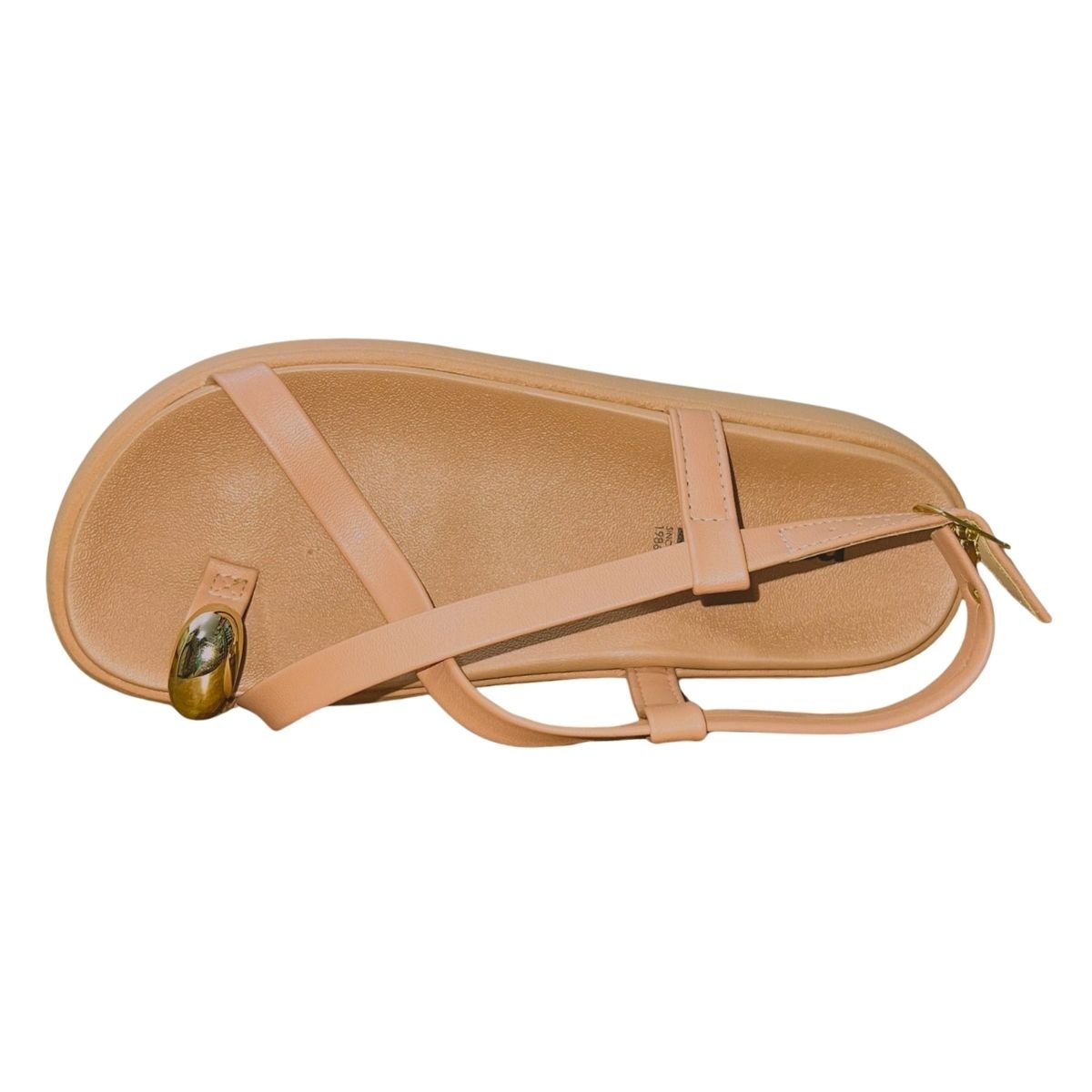 Sandália Rasteira de Dedo Feminino Moleca 5499.107 Nude Nude 3