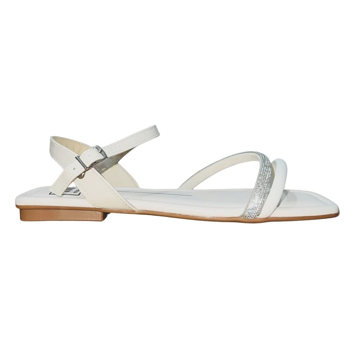 Sandália Rasteira Feminino Moleca 5462.138 Branco