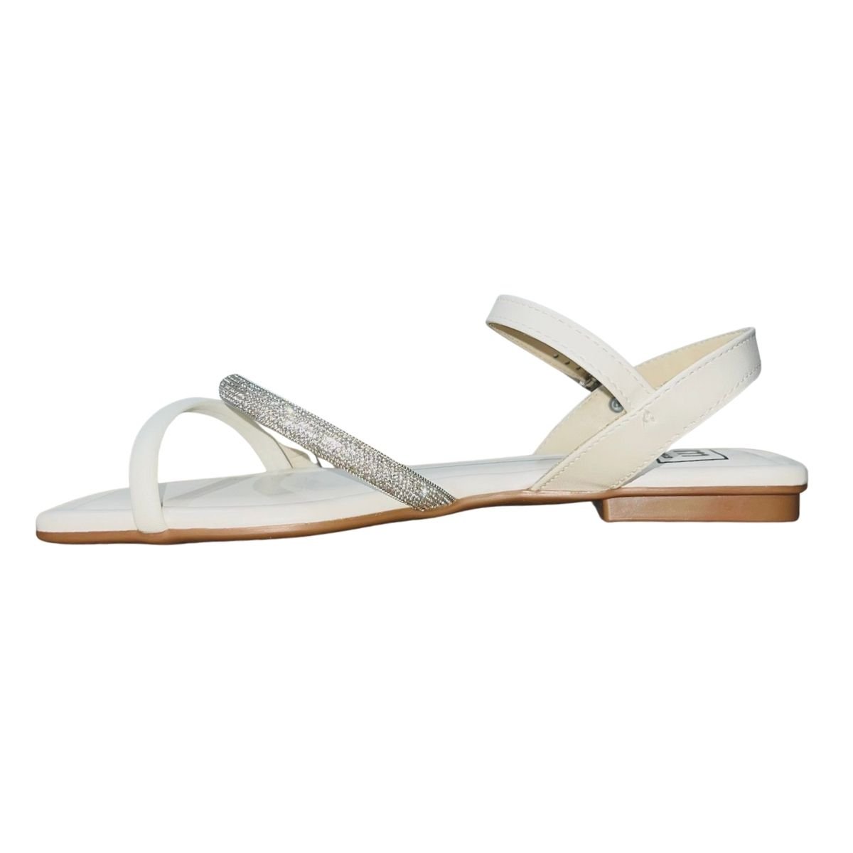 Sandália Rasteira Feminino Moleca 5462.138 Branco Branco 4
