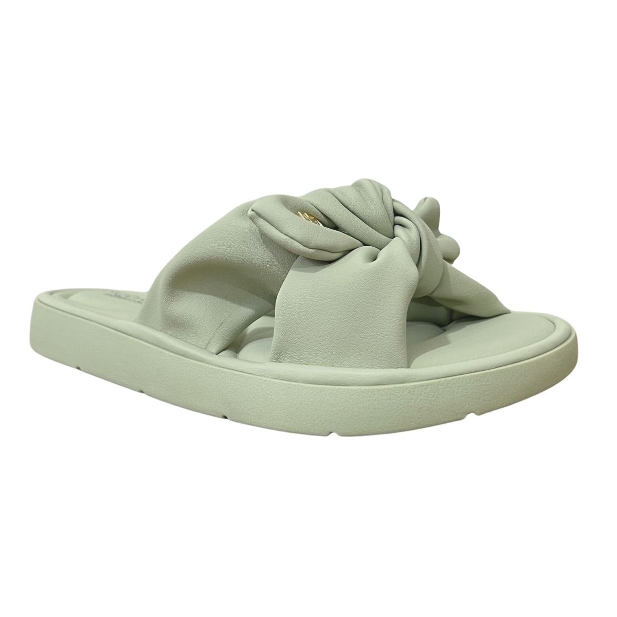 Sandália Rasteira Slide Feminino Modare 7208.101 Verde Verde 2