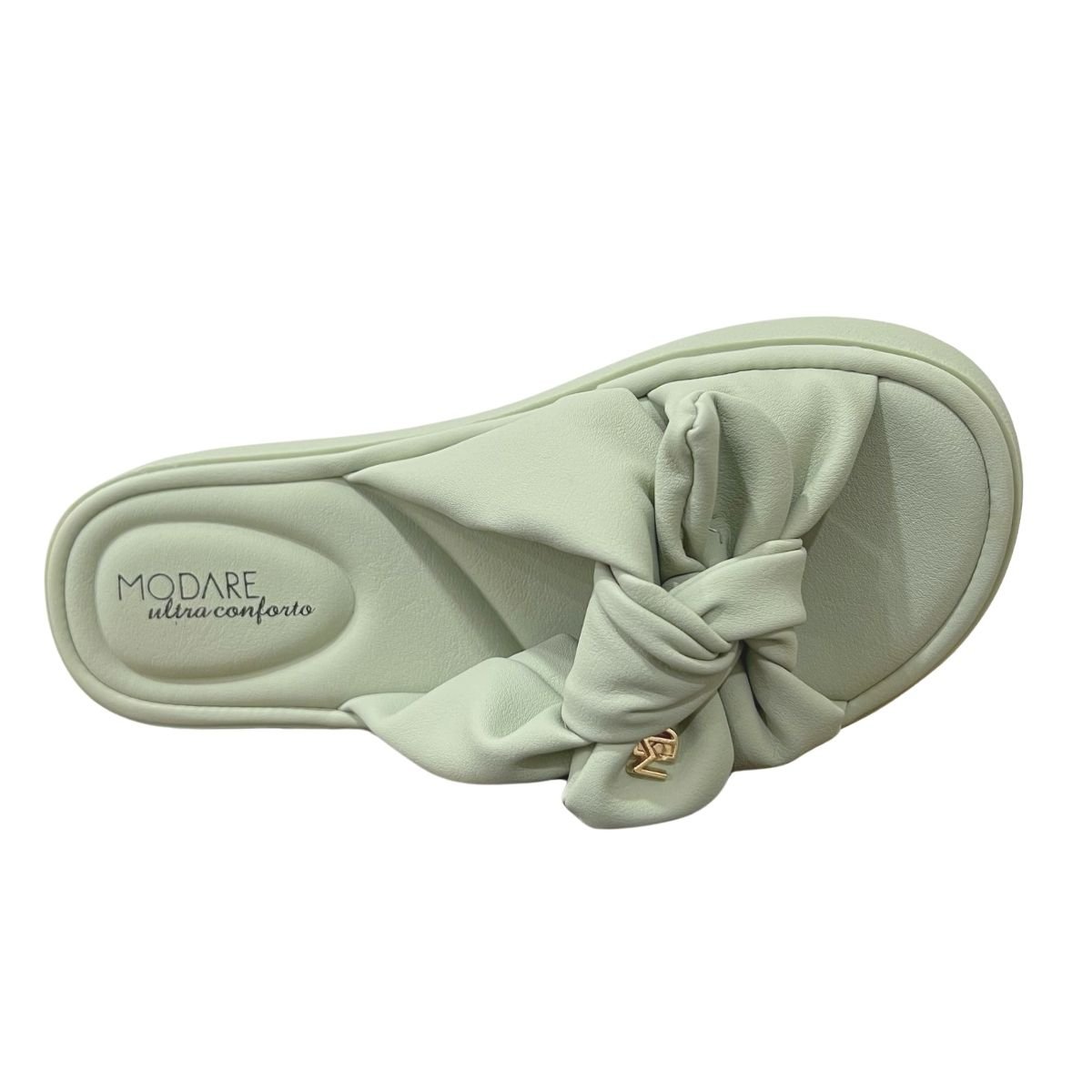Sandália Rasteira Slide Feminino Modare 7208.101 Verde Verde 3