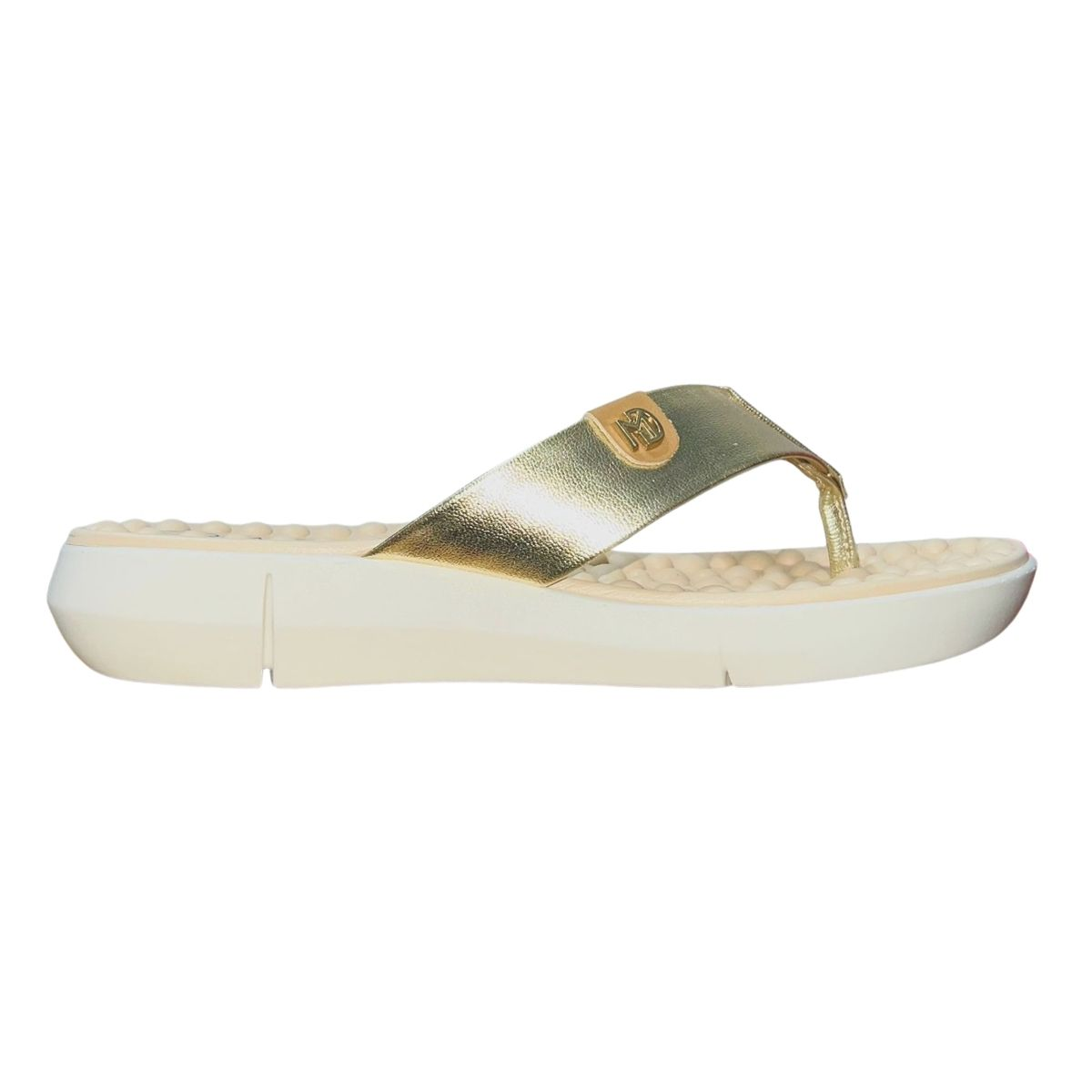 Tamanco Rasteiro Feminino Modare 7142.106 Dourado